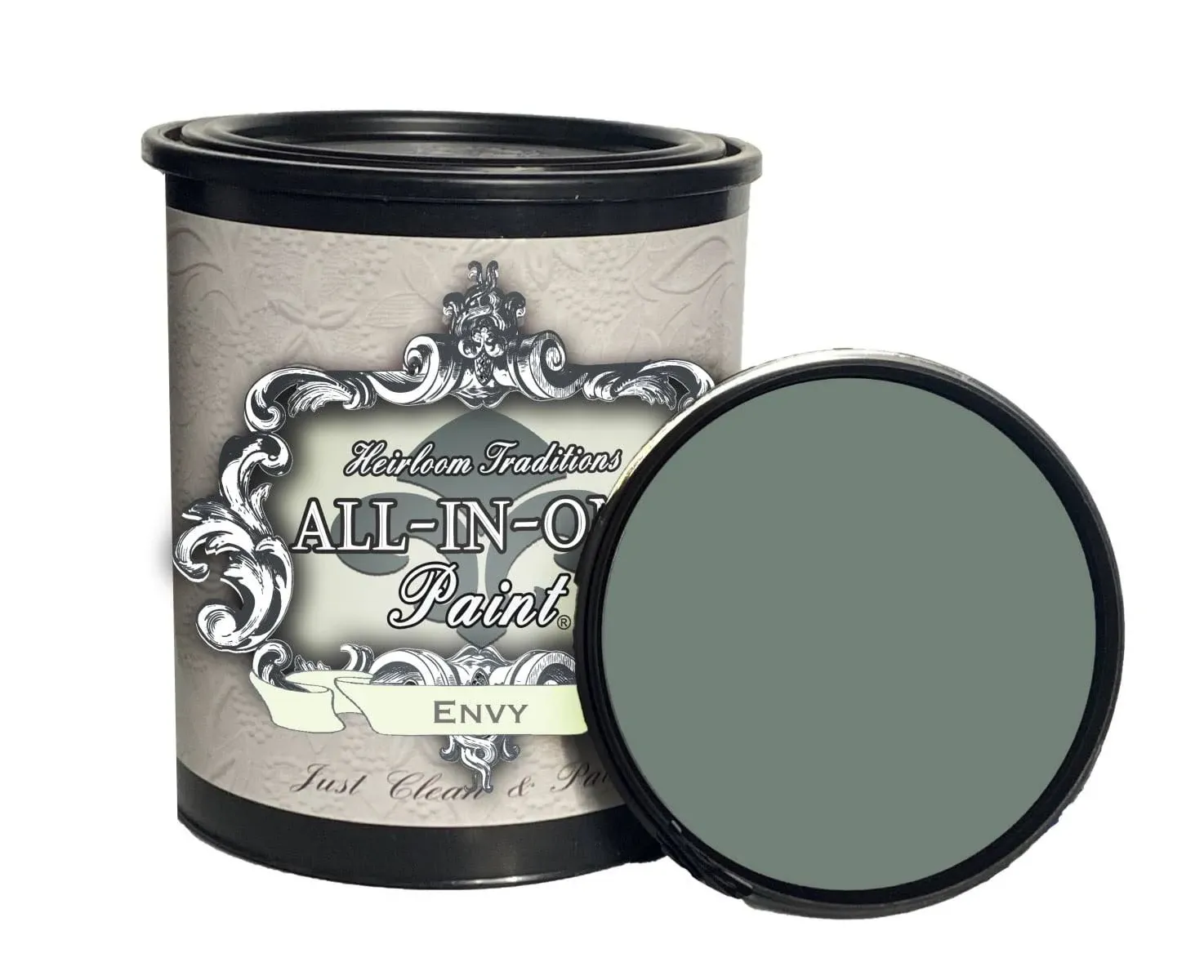 ALL-IN-ONE Paint. Durable cabinet and furniture paint. Built in primer and top coat, no sanding needed. Polo (Dark Navy), 8 Fl Oz Sample