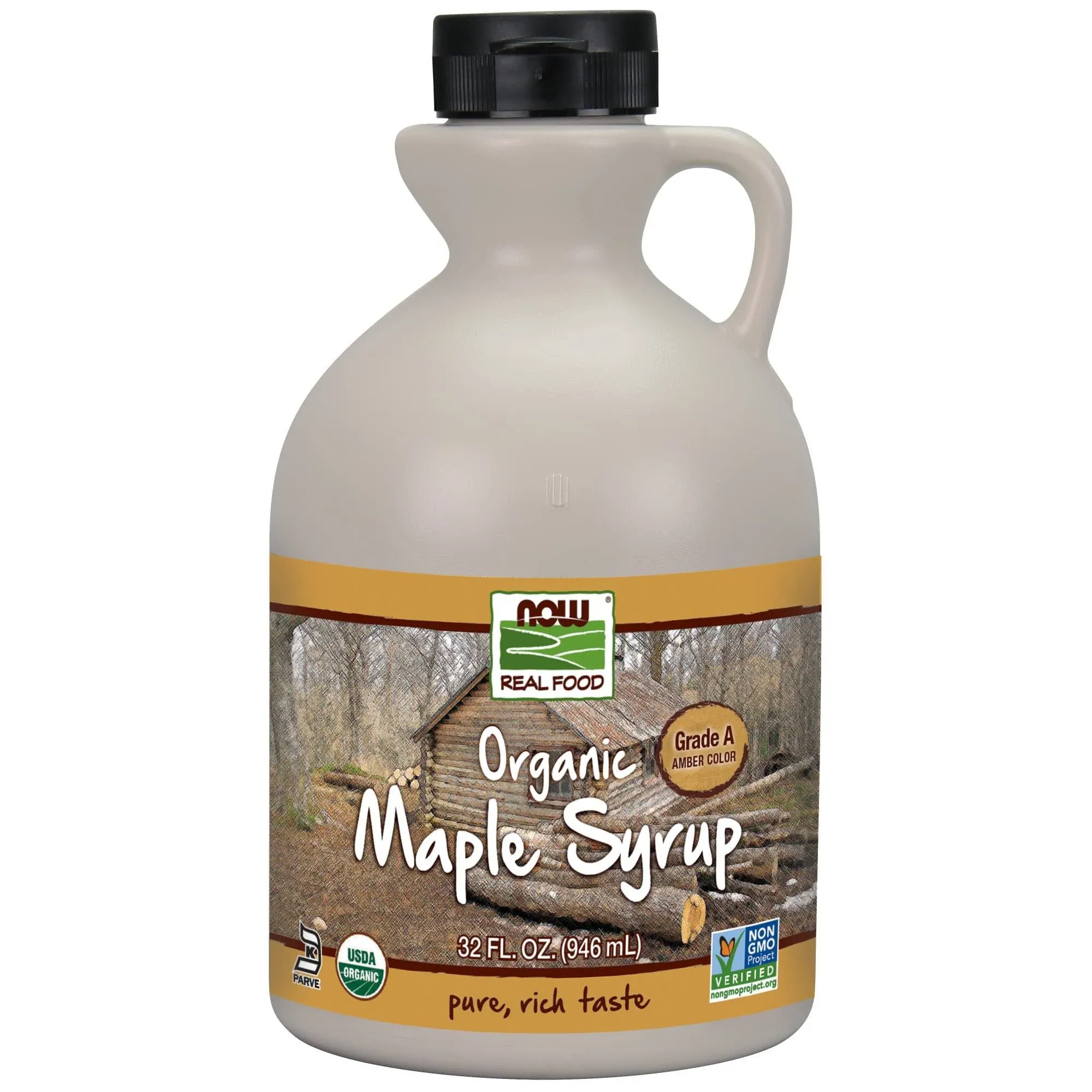 Now Foods - Grade A Certified Organic Maple Syrup Light - 32 fl. oz.