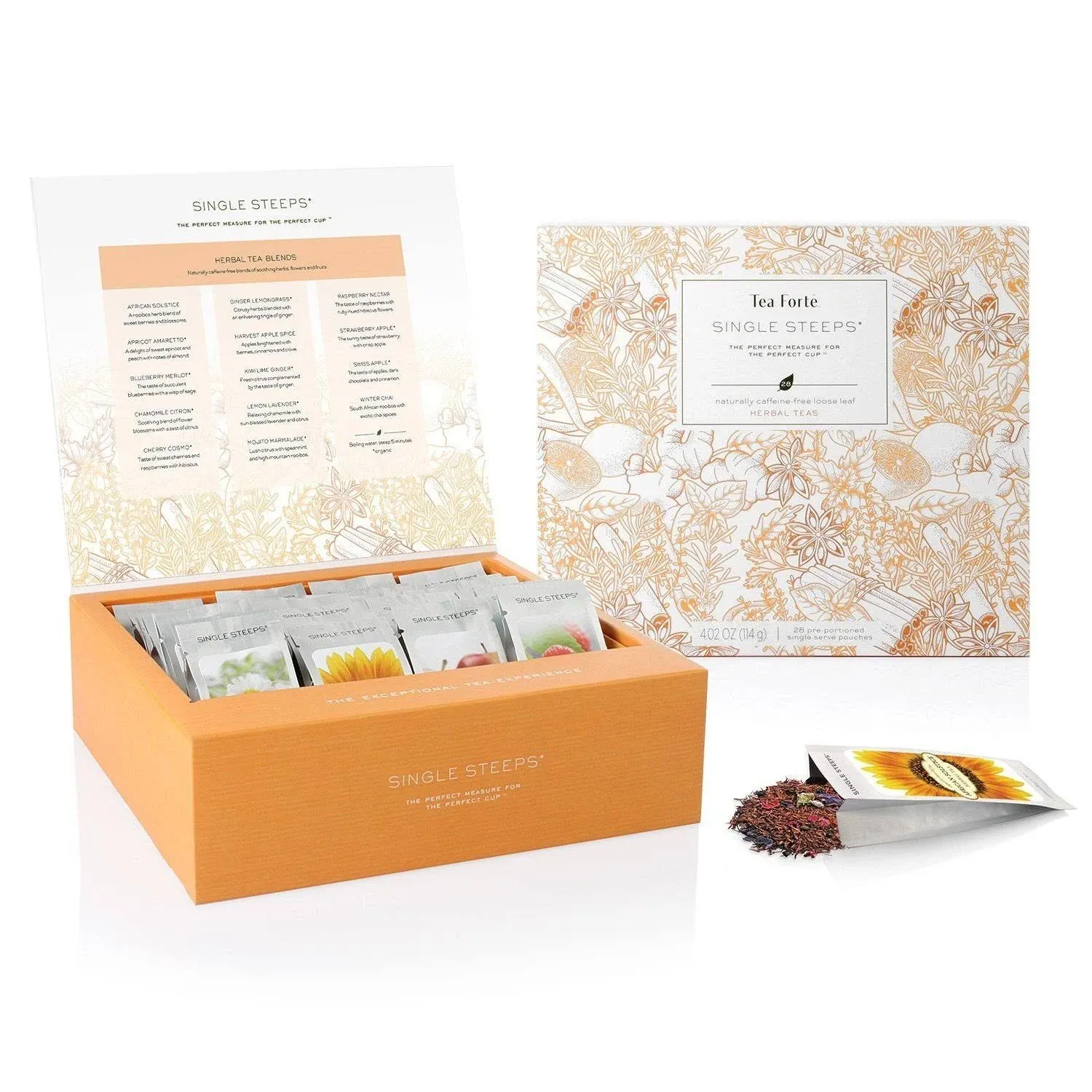 Tea Forté Single Steeps Loose Leaf Tea Chest Assortments (Herbal)