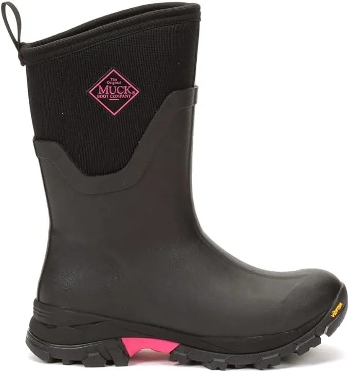 MUCK Women's Arctic Ice Agat Waterproof Lightweight Warm Mid Rubber Rain Boots