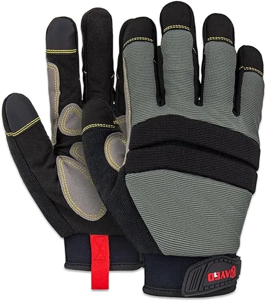 KAYGO Insulated Mechanic Work Gloves KG126W,Winter Insulated Double Lining,Heavy ...