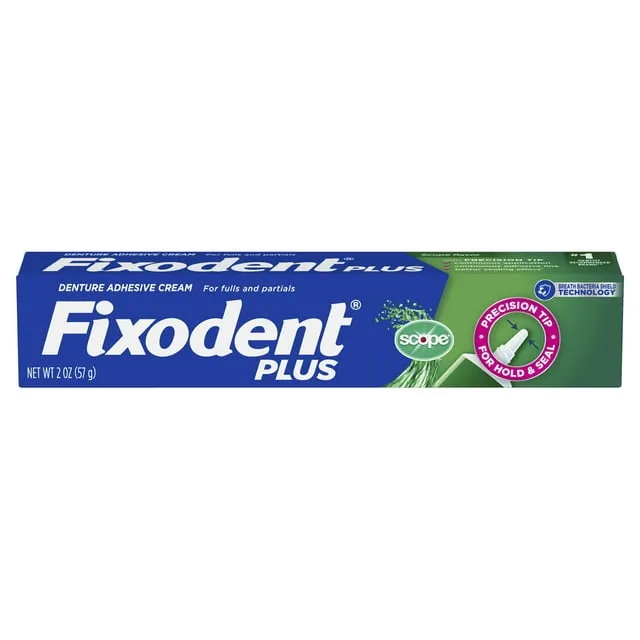 Fixodent Denture Adhesive Cream Plus Scope