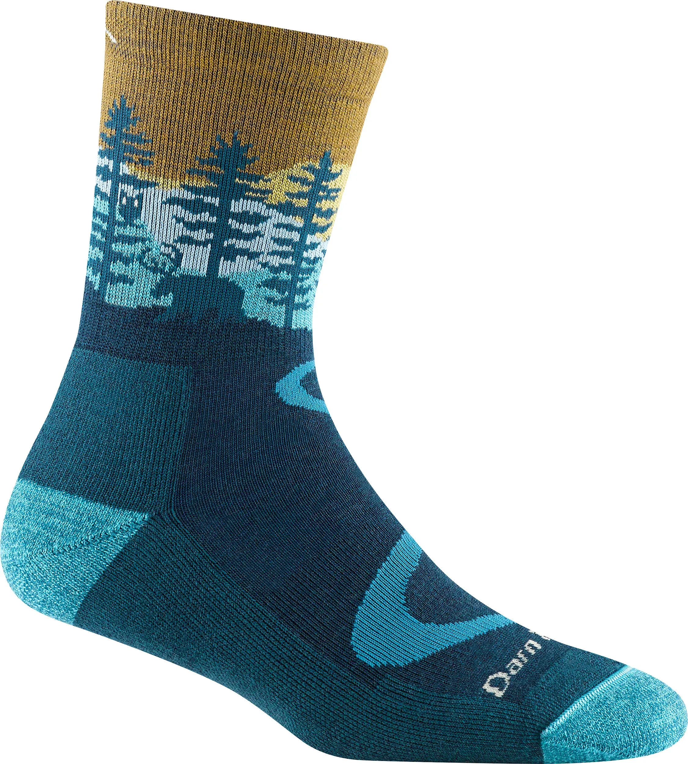 Darn Tough Northwoods Micro Crew Midweight Cushion Sock - Women's Dark Teal, M