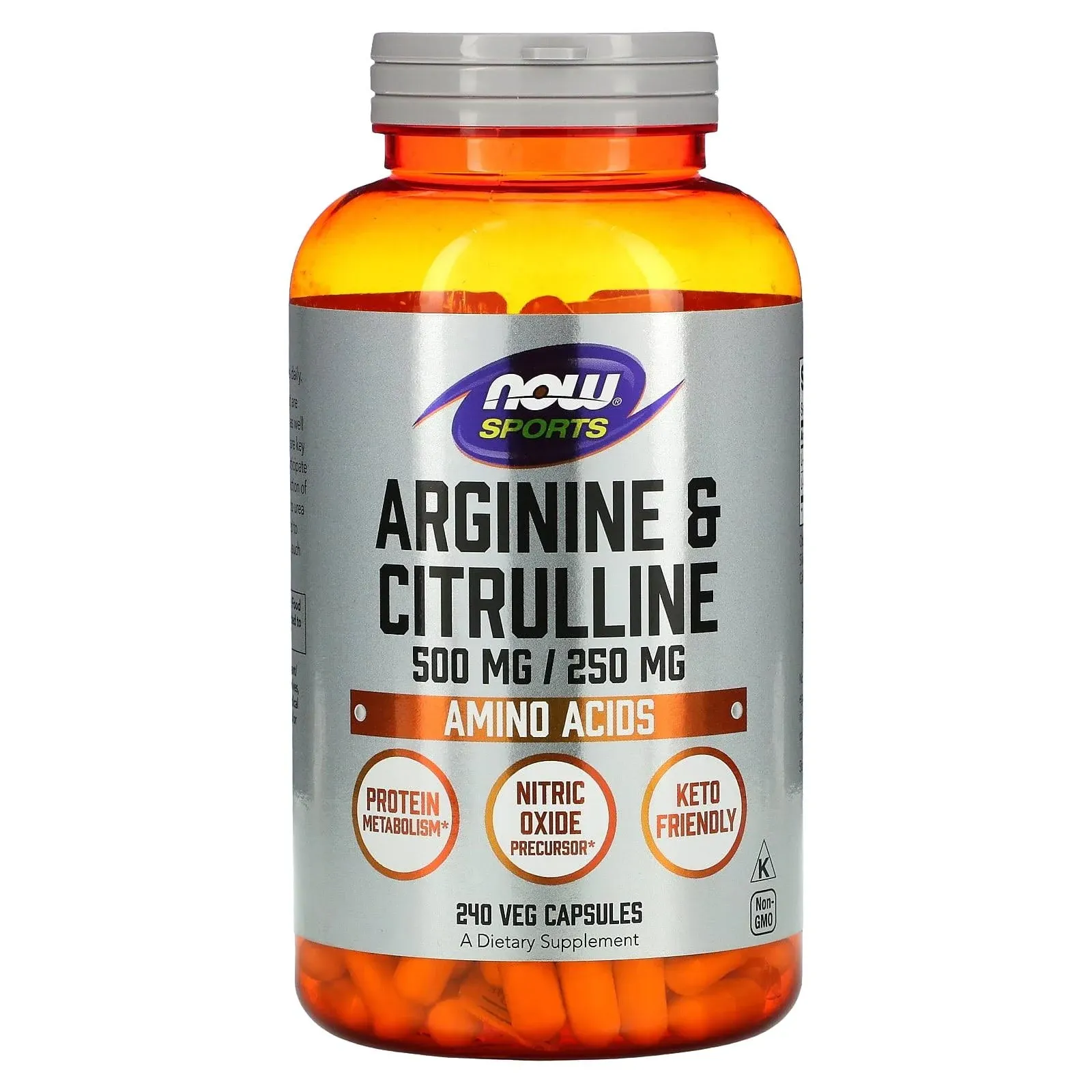 Now Foods Arginine & Citrulline - 240 Veg Capsules