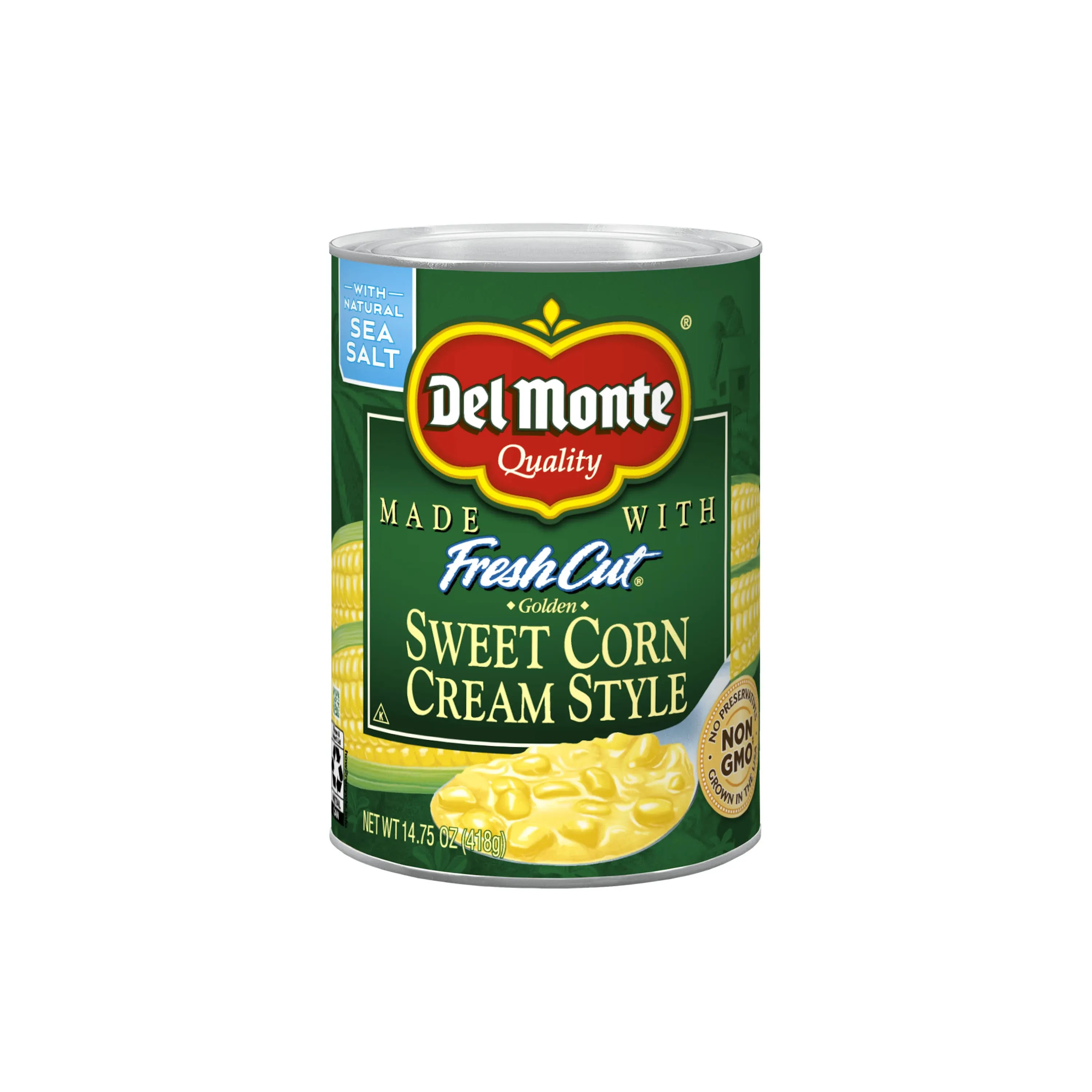 Del Monte Golden Sweet Cream Style Corn, 14.75 oz - Case of 24