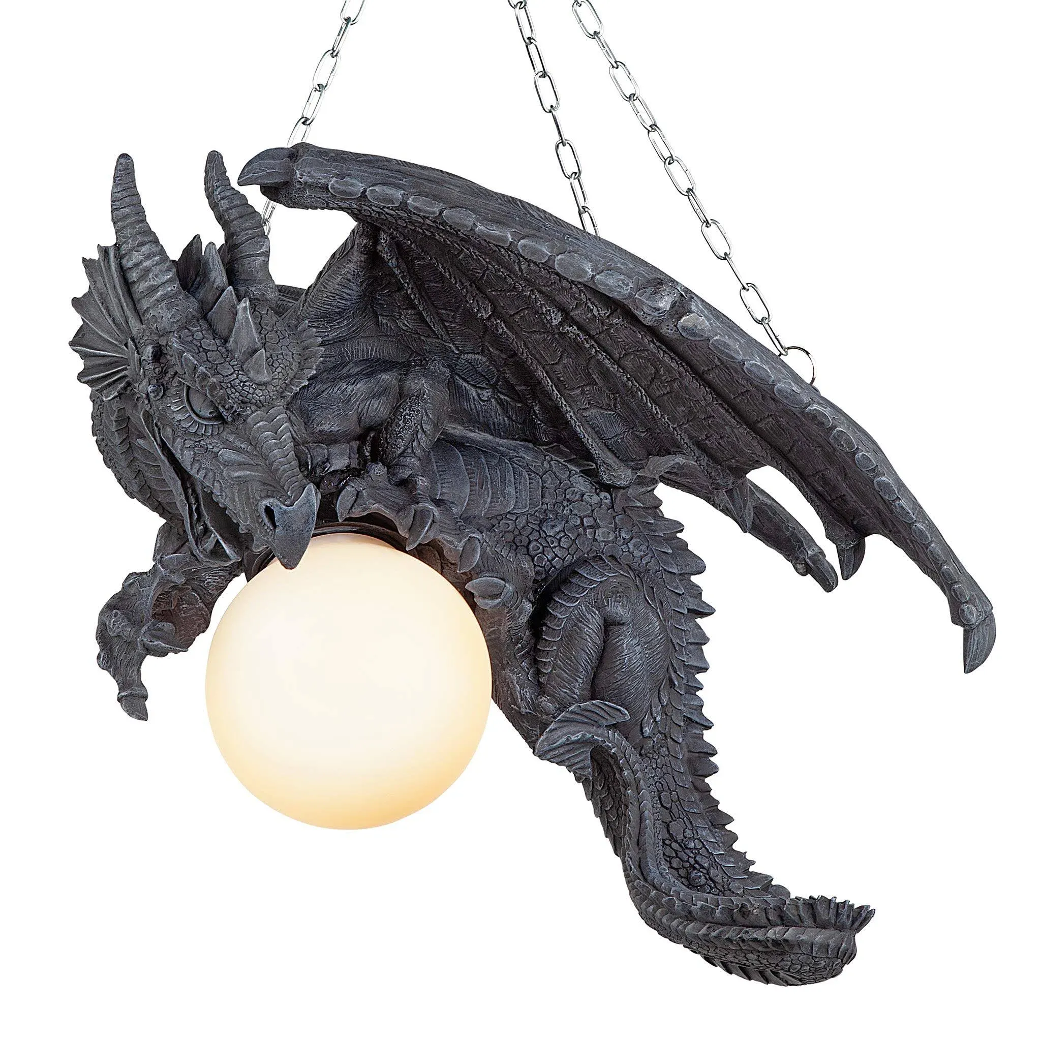 CL1868 - Night’s Fury Sculptural Hanging Dragon Lamp - New!