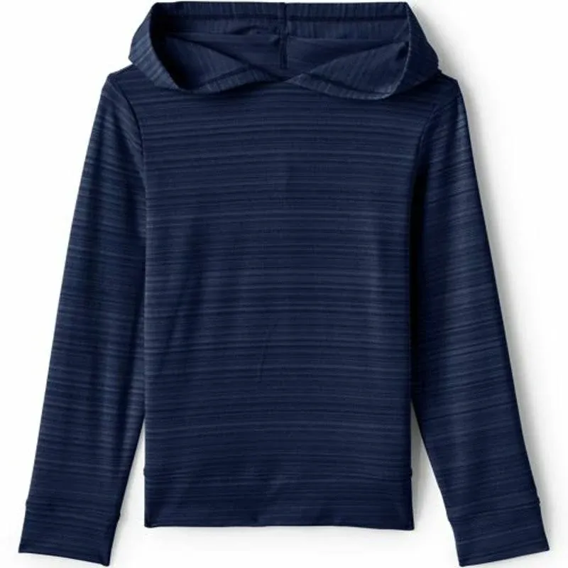 Lands' End Kids Long Sleeve UPF 50 Sun Hoodie Rash Guard