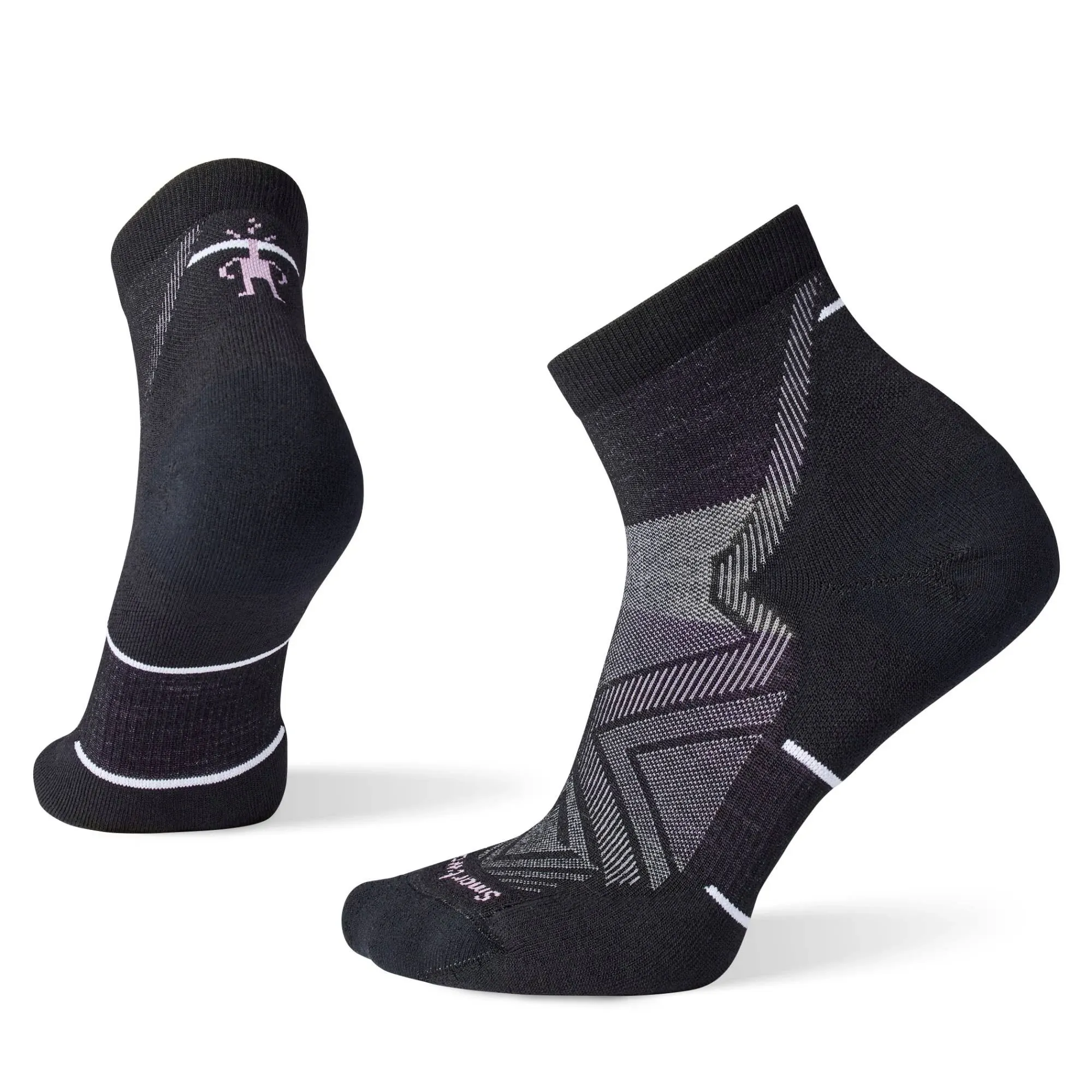 Smartwool Women's Run Targeted Cushion Ankle Socks - Black