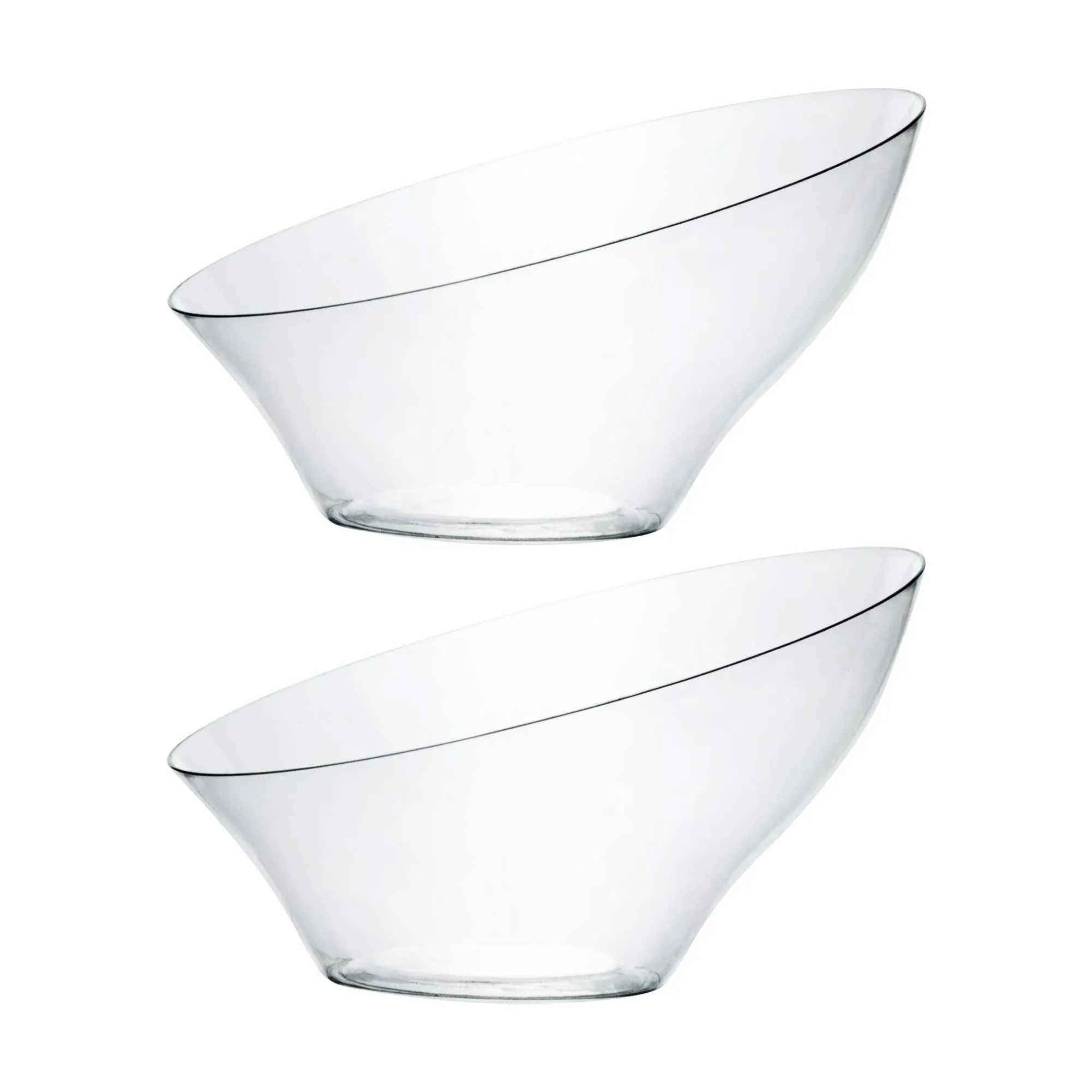 Plasticpro Disposable Angled Plastic Serving Bowls