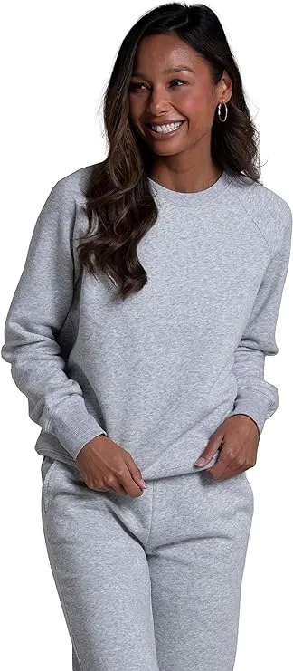 Fruit of the Loom Women's Crafted Comfort Fleece Crew Sweatshirt