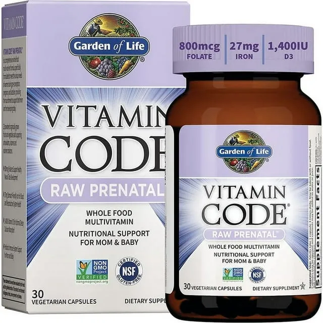 Vitamin Code Raw Prenatal (Garden of Life) 30 Capsules