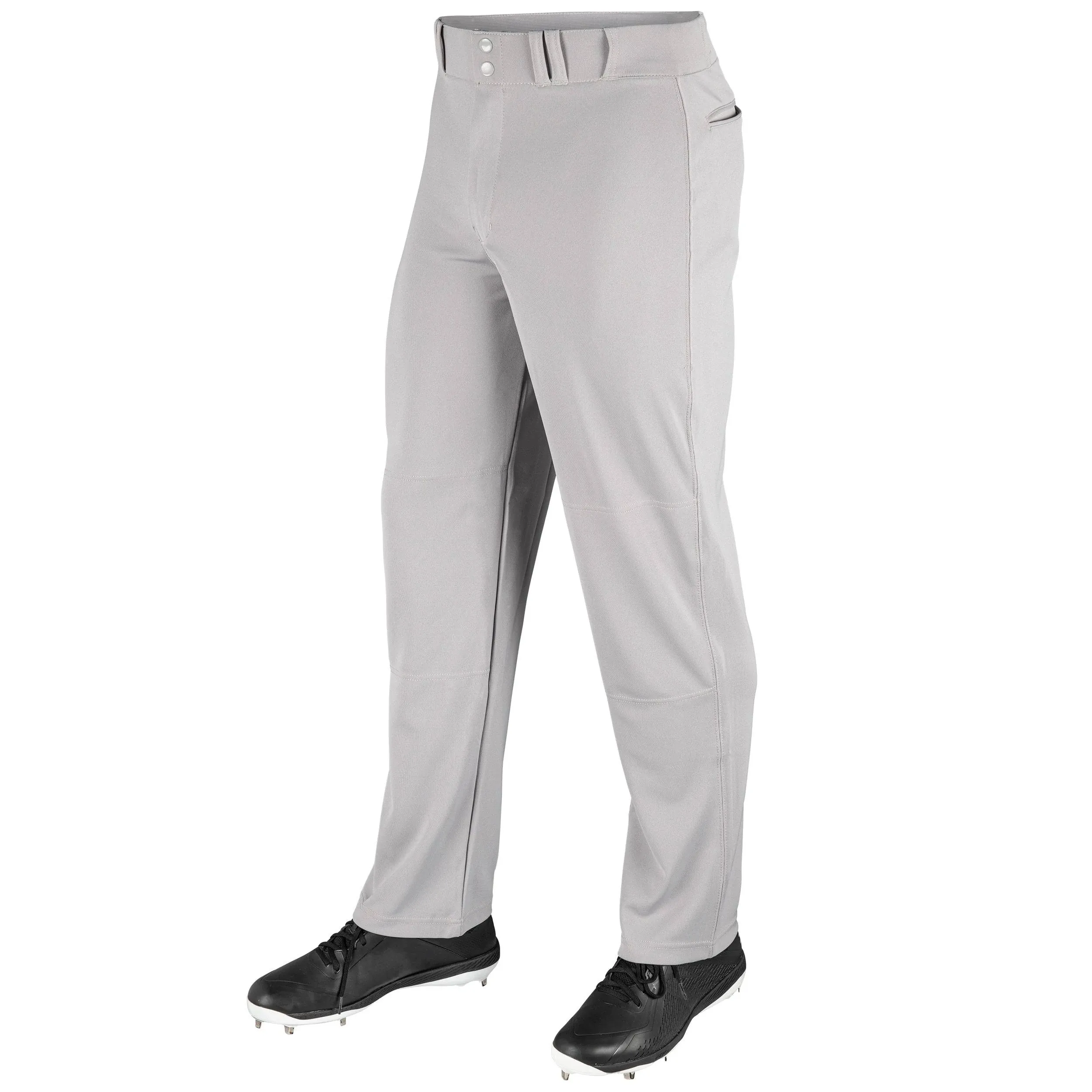 Champro Pants Youth Size Medium Gray MVP Open  Bottom Baseball Pants NWT