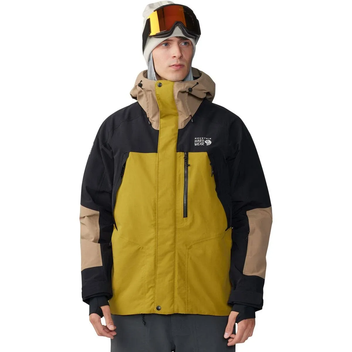 Mountain Hardwear Men's First Tracks Insulated Jacket - Dark Bolt/Trail Dust - Large