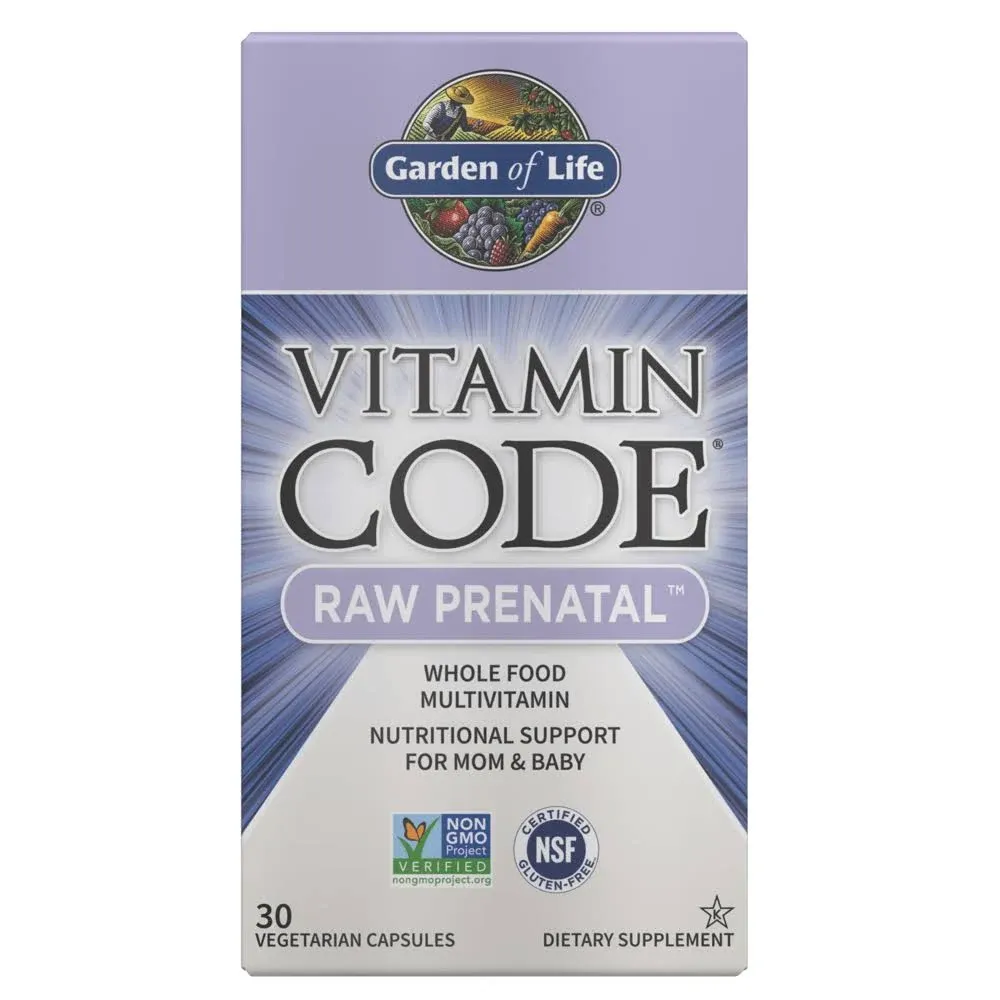 Vitamin Code Raw Prenatal Garden of Life 30 Capsules