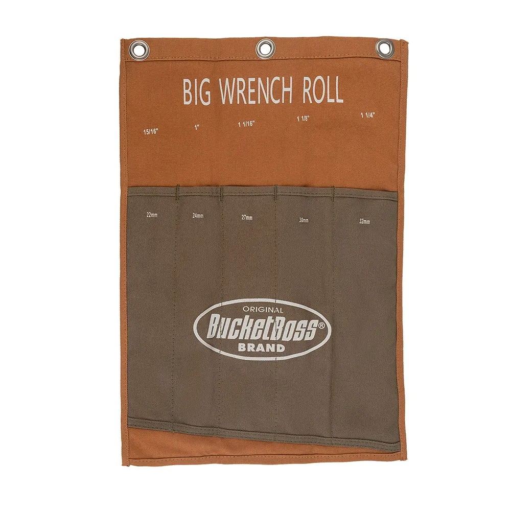 Bucket Boss Big Wrench Roll Brown Canvas 0.2-in Buckle Tool Roll Lowes.com