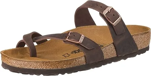 Birkenstock Mayari Women's Sandals Tobacco Brown Oiled Leather : EU 41 (US Women's 10-10.5) Regular