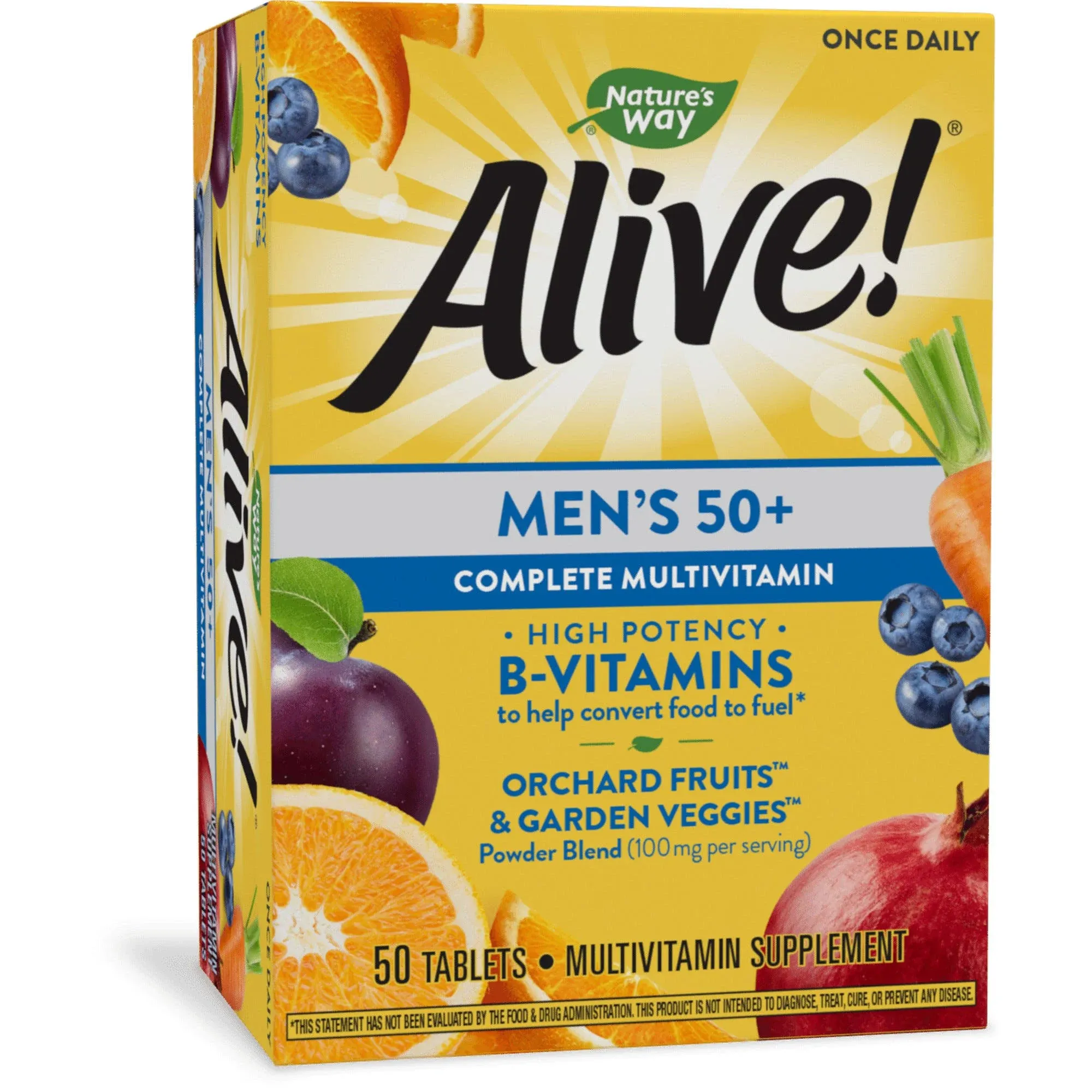 Nature's Way Alive! Men's 50+ Complete Multivitamin 50 Tablets