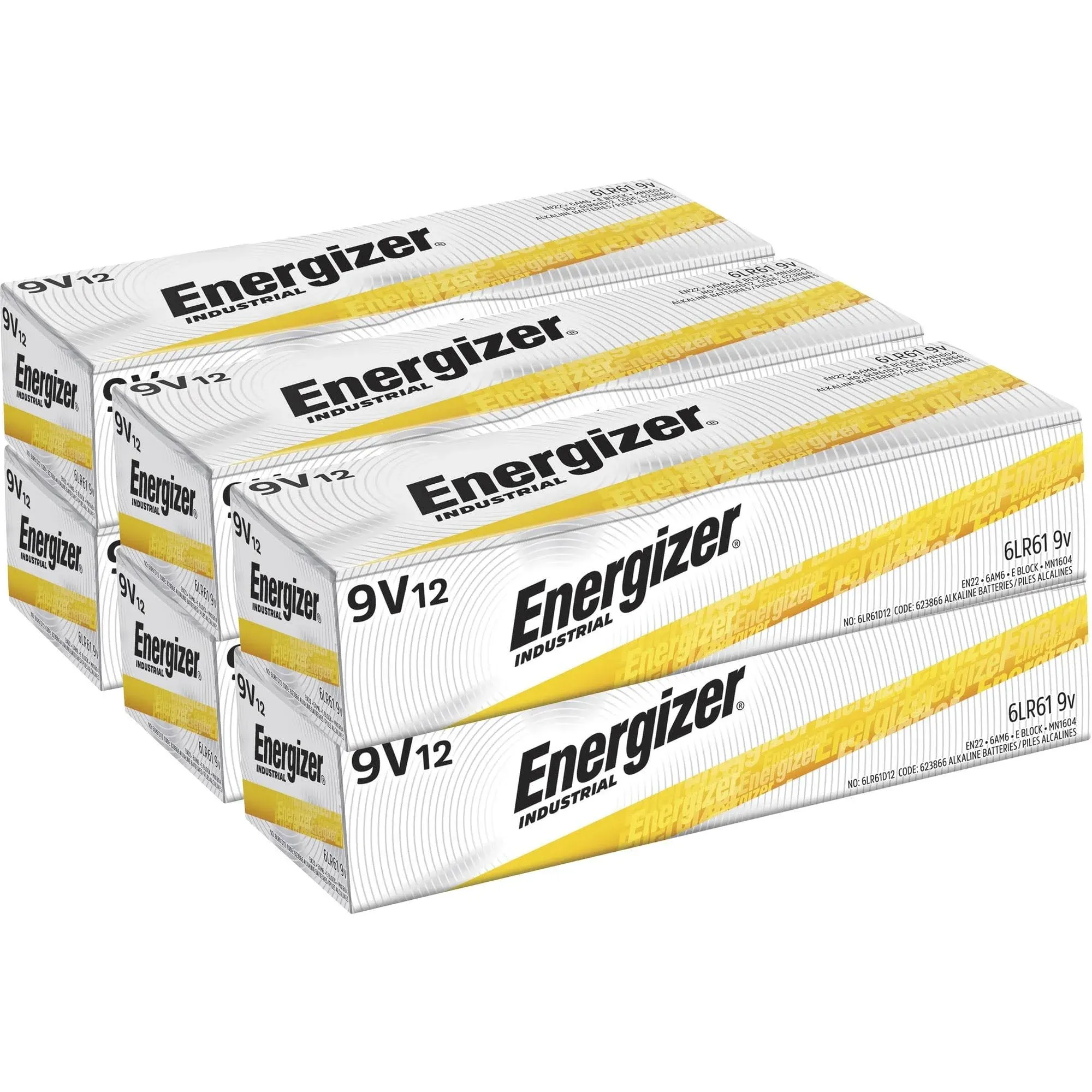 ENERGIZER EN22 12pk Energizer 9v Industrial Battery Commercial Only