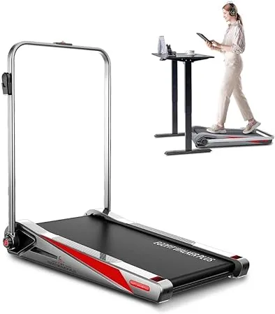 Egofit Walker Pro Under Desk Treadmill Walking Pad Small Compact Walking Treadmill with Incline 5° Fit Standing Desk, Remote&APP Control Perfect for WFH Workstation Setup