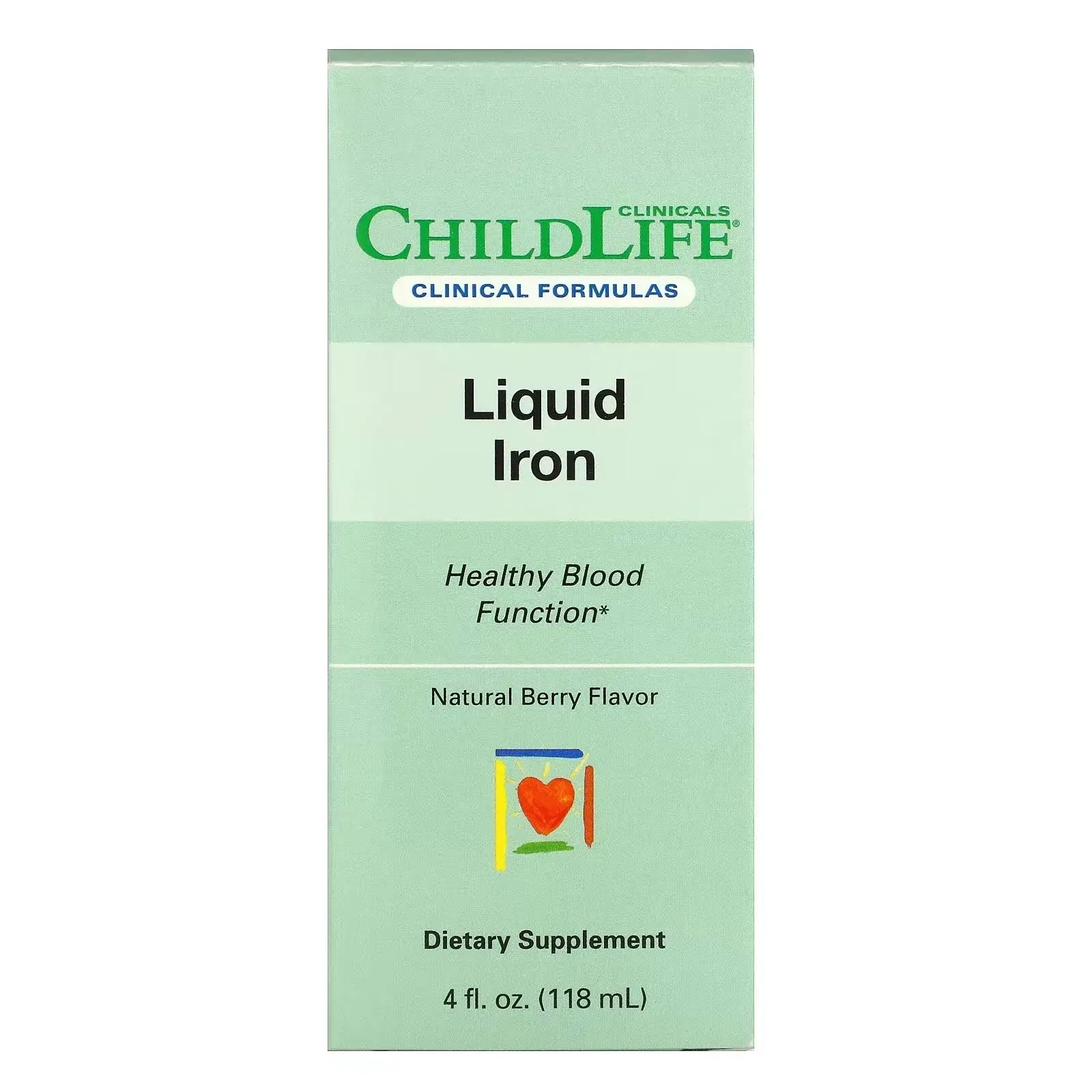 ChildLife Clinicals Liquid Iron Natural Berry 4 fl oz (118 ml)