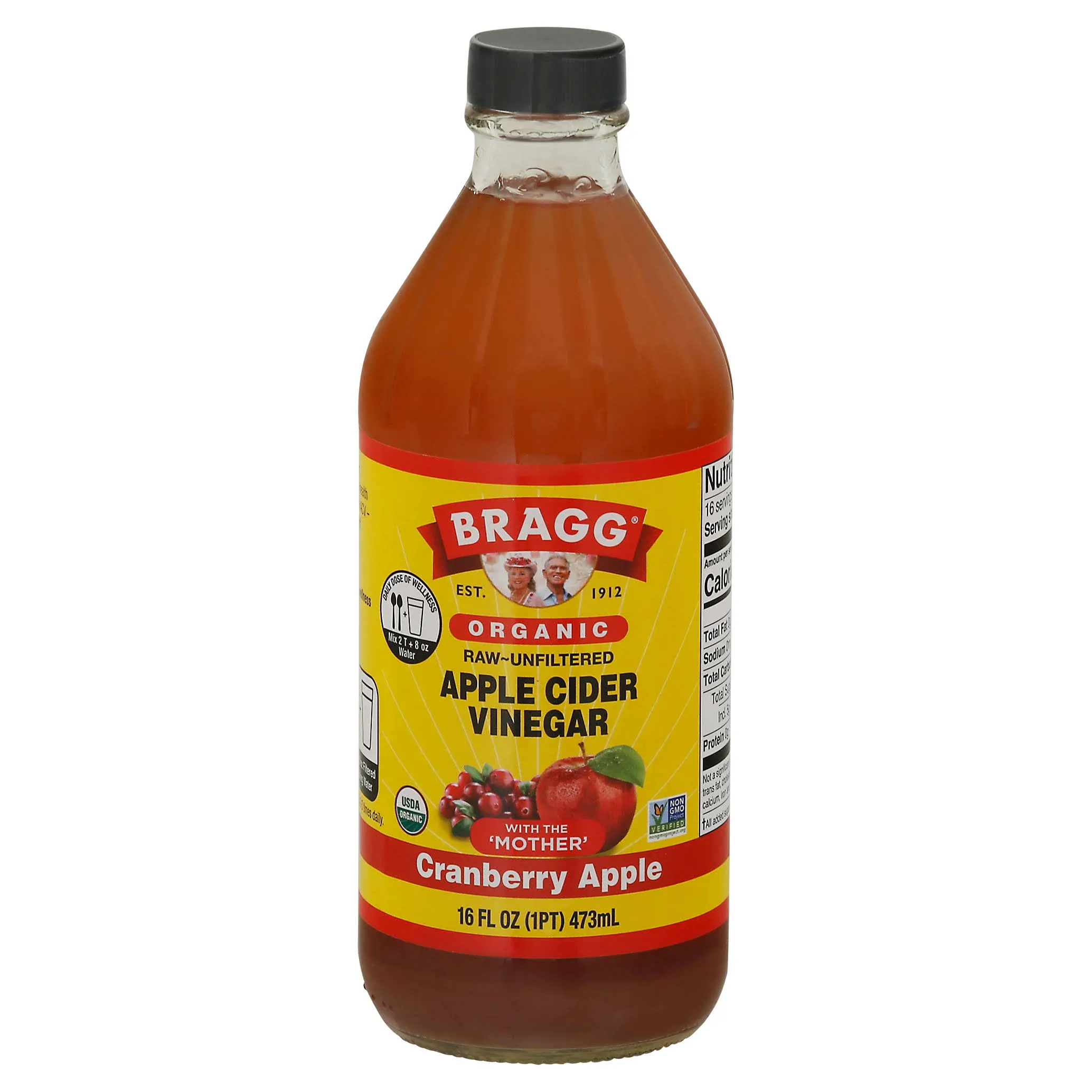 Bragg Cranberry Apple Cider Vinegar, Organic, - 16 fl oz