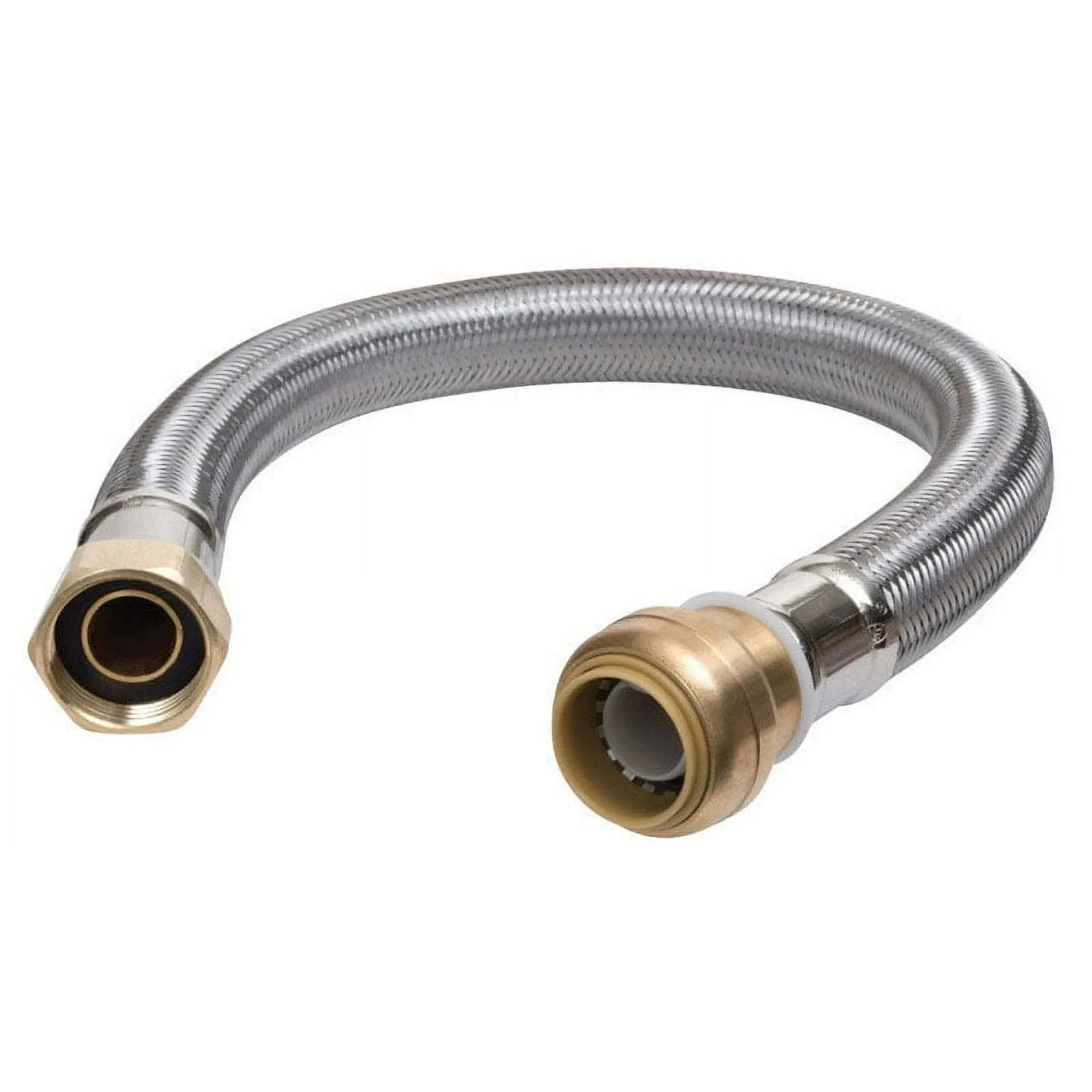 1/2 In. X 3/4 In. FIP X 24 In. L Braided Flexible Water Heater Connector