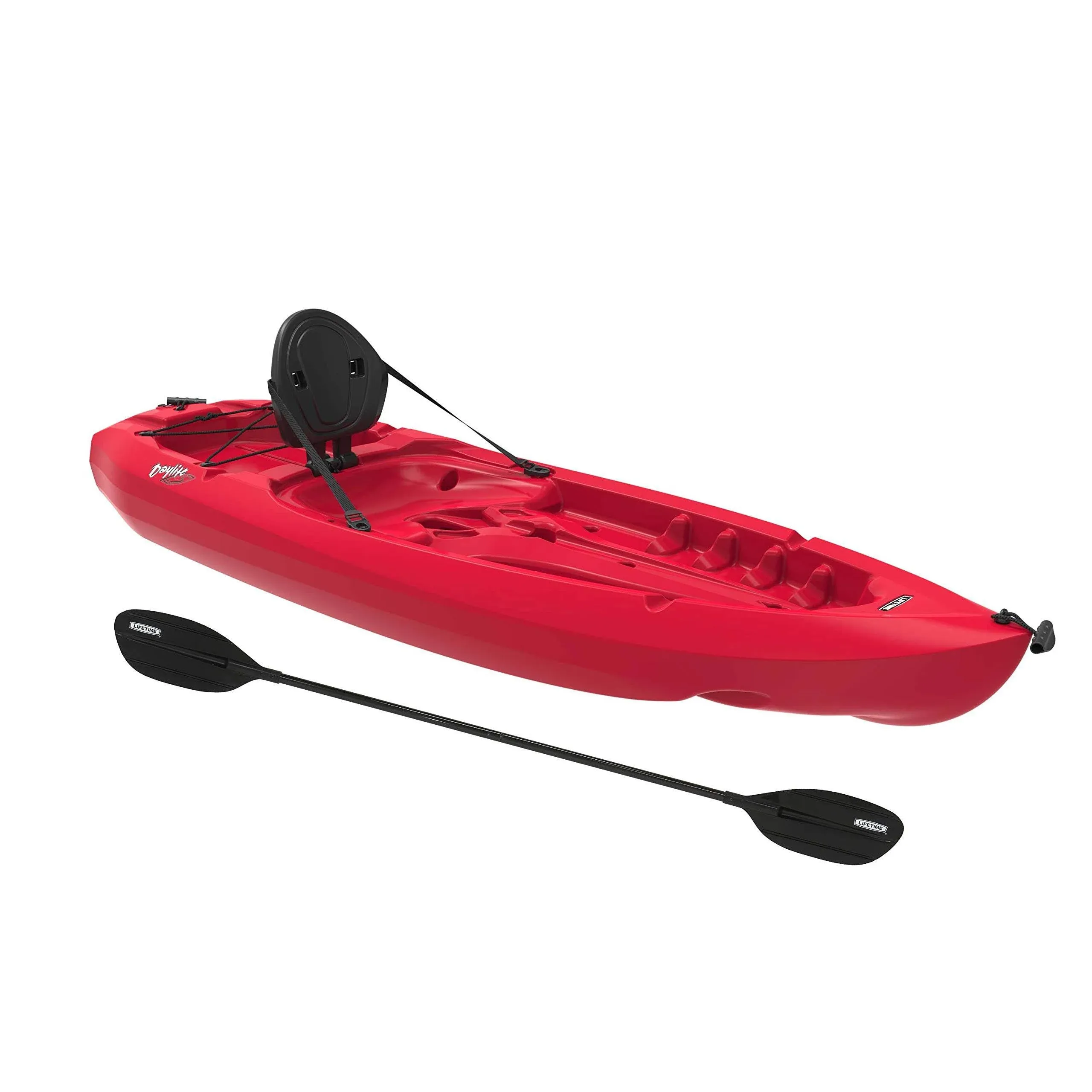 Lifetime Daylite 8 ft Sit-On-Top Kayak Paddle Included 90775 Red