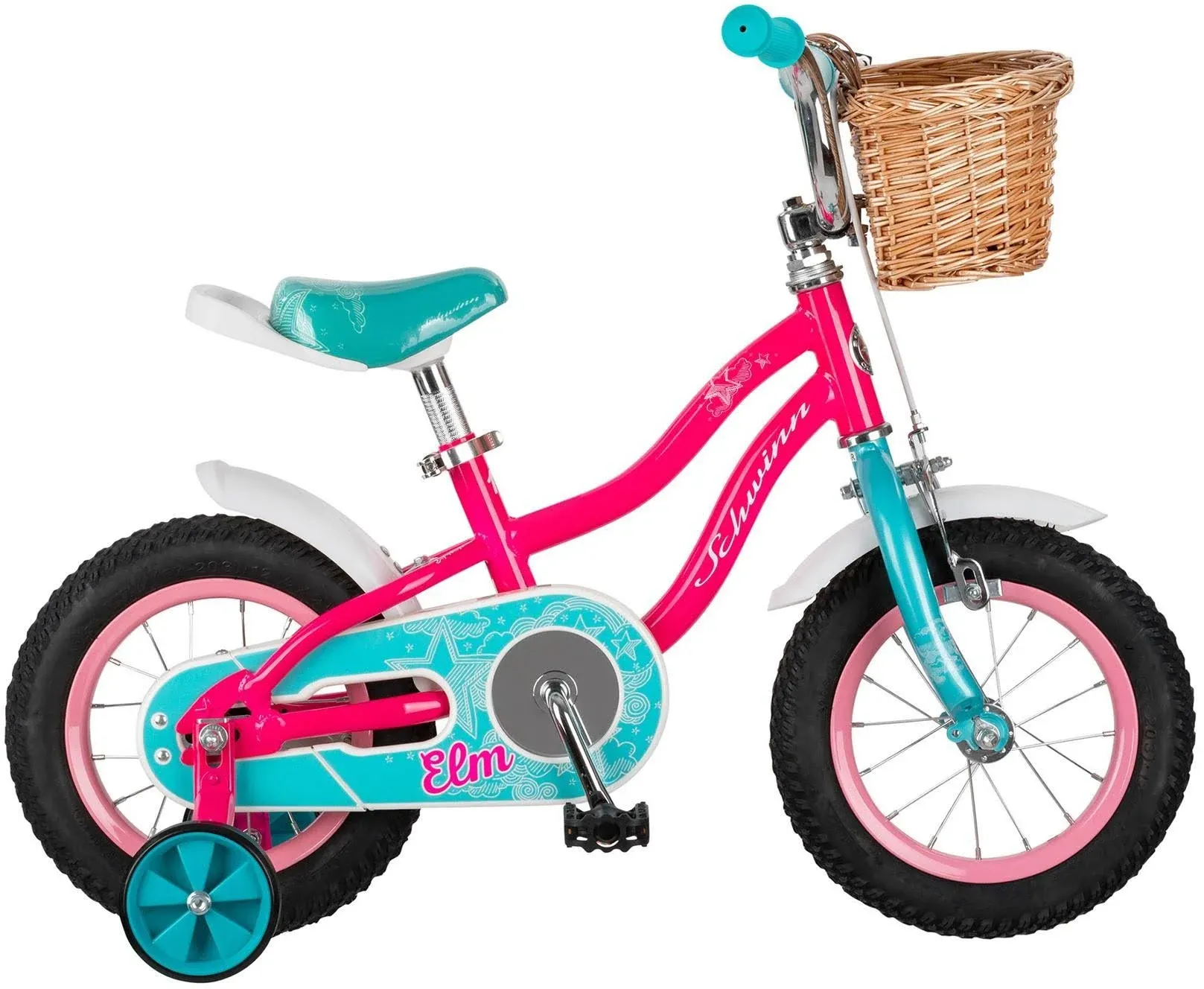 Schwinn Koen & Elm Toddler and Kids Bike, 18-inch Wheels, Training Wheels Included, Blue