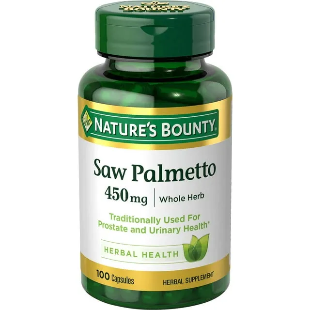 Nature's Bounty Saw Palmetto 450 mg 100 Capsules