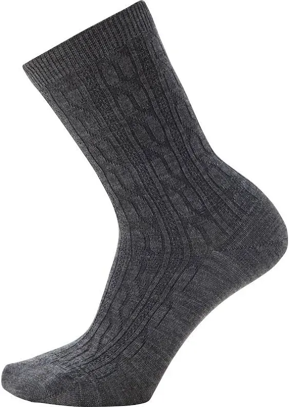 Smartwool Everyday Cable Crew Socks Medium Gray / S