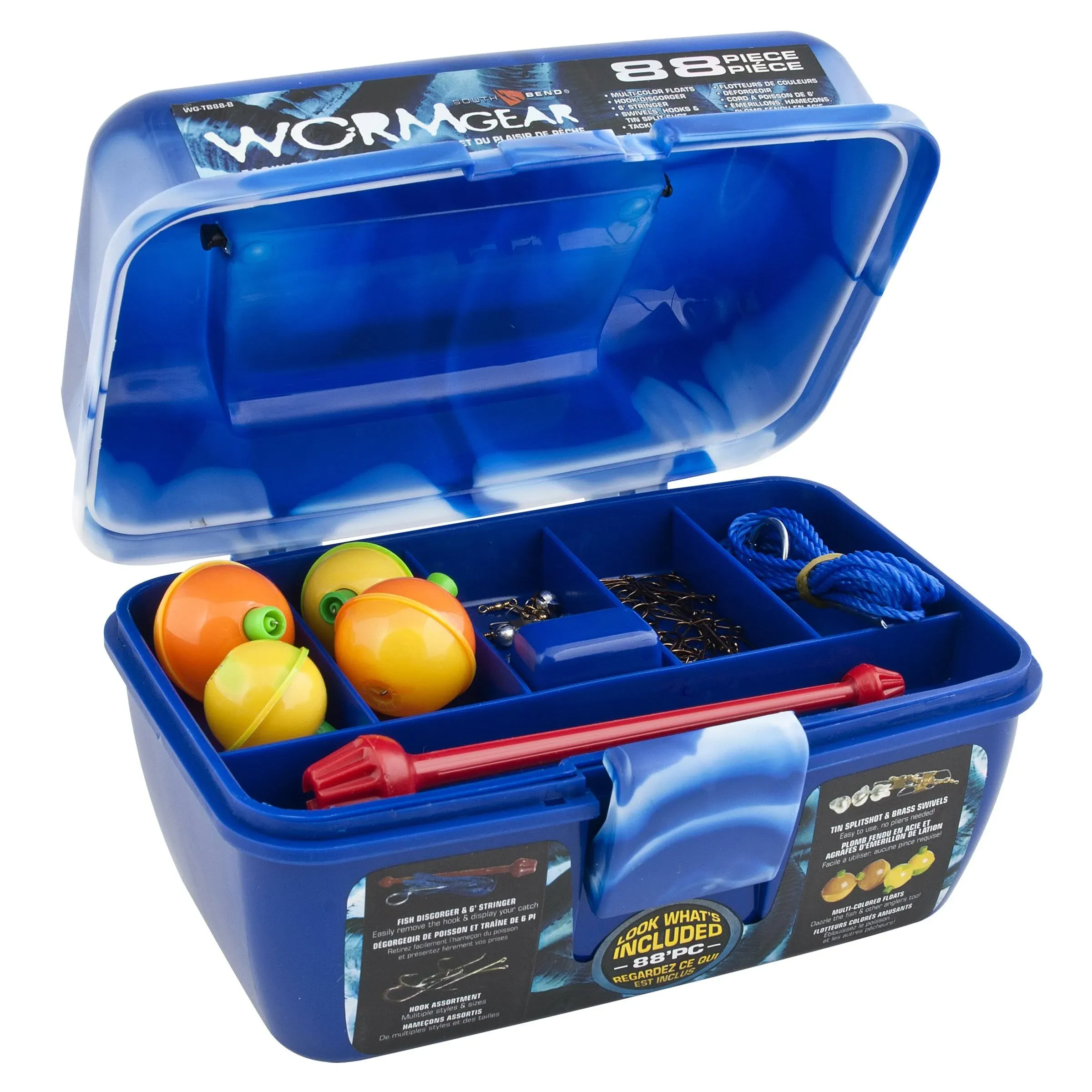 South Bend Tackle Box 88 Piece - Blue