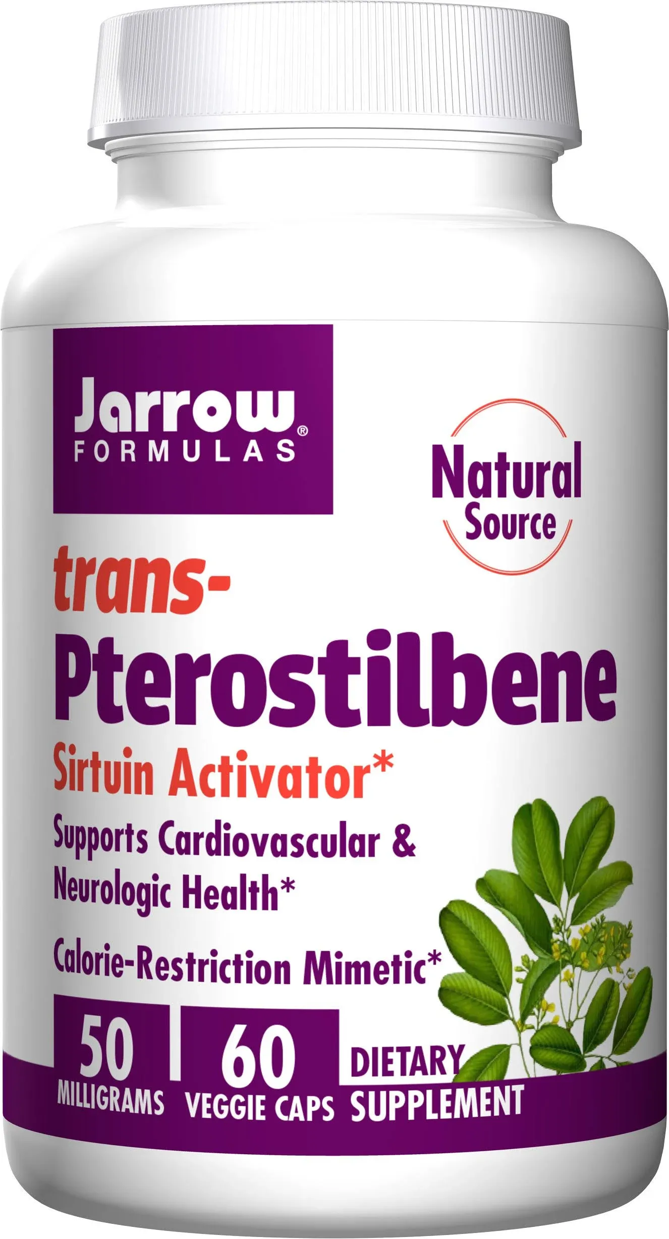 Jarrow Formulas - Trans-Pterostilbene 50mg - 60 vcaps