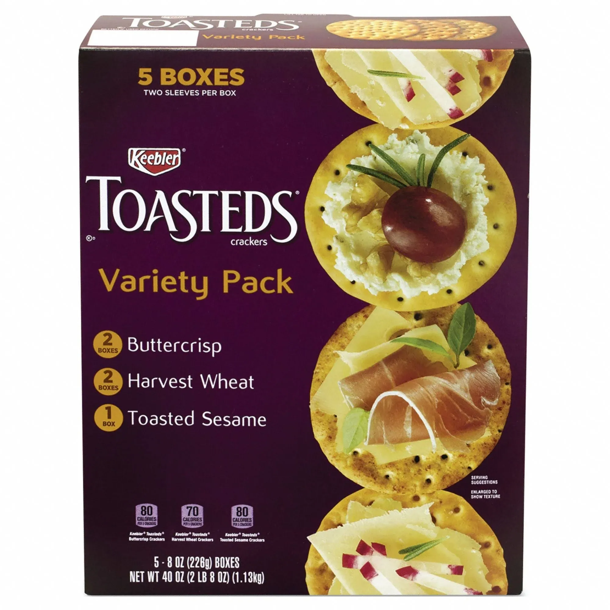 Keebler's Toasteds Crackers Variety Pack