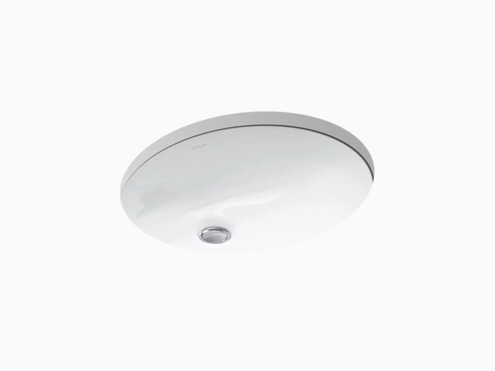 Kohler Caxton 17" Oval Undermount Bathroom Sink White