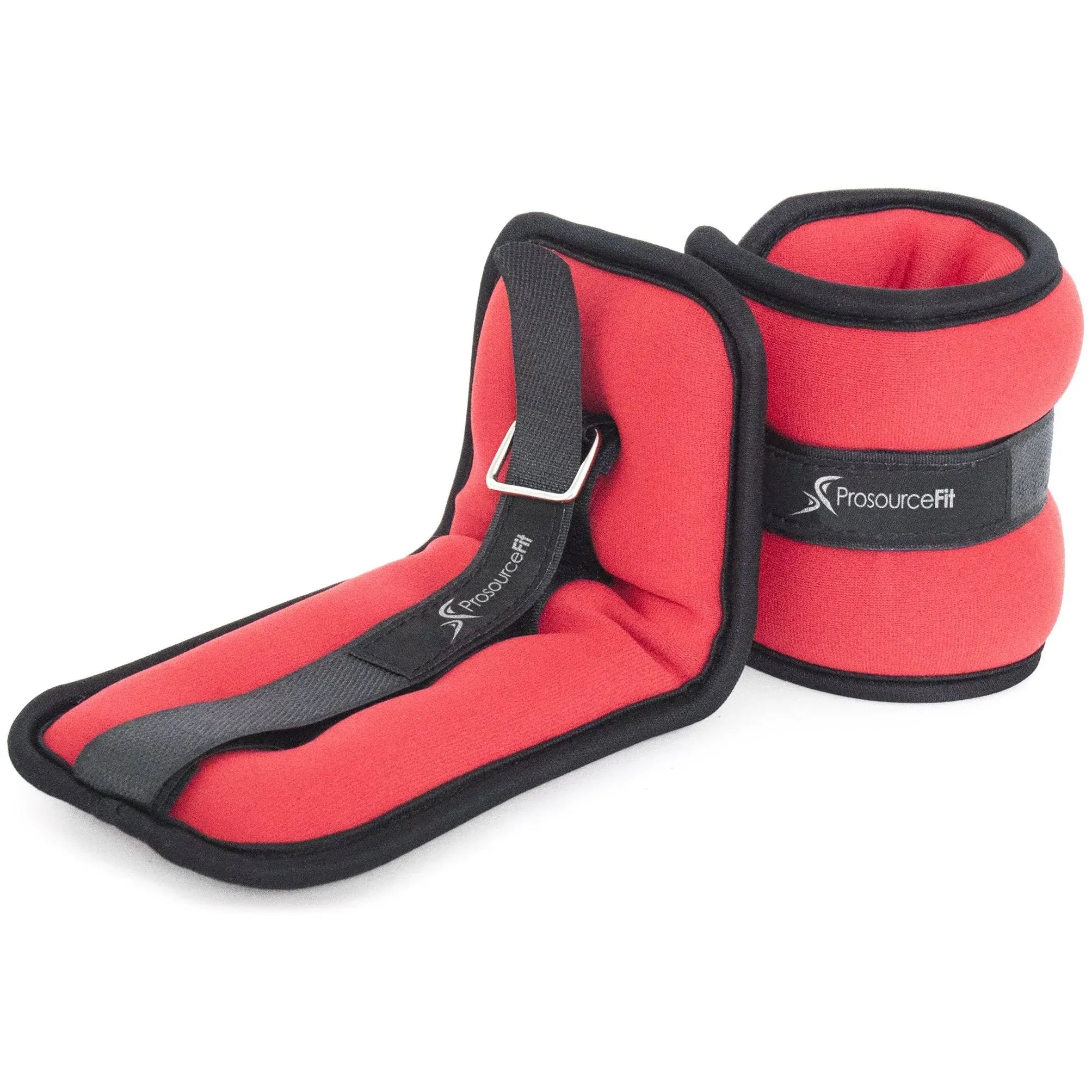 ProSource Ankle Wrist Weights, Red - 2 pack, 1.5 lb