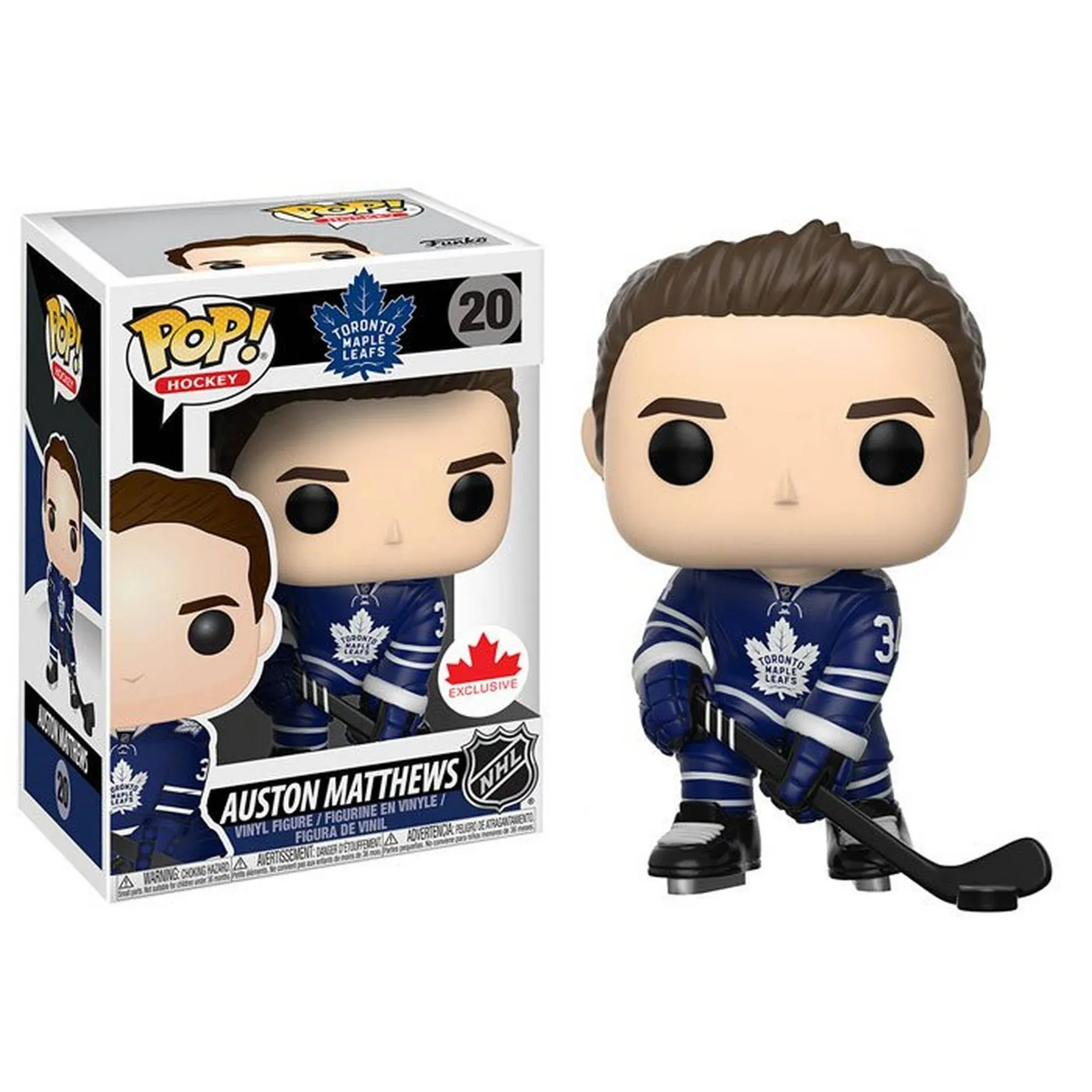 Funko Pop! AUSTON MATTHEWS #34 NHL Toronto Maple Leafs Figure Canada Exclusive