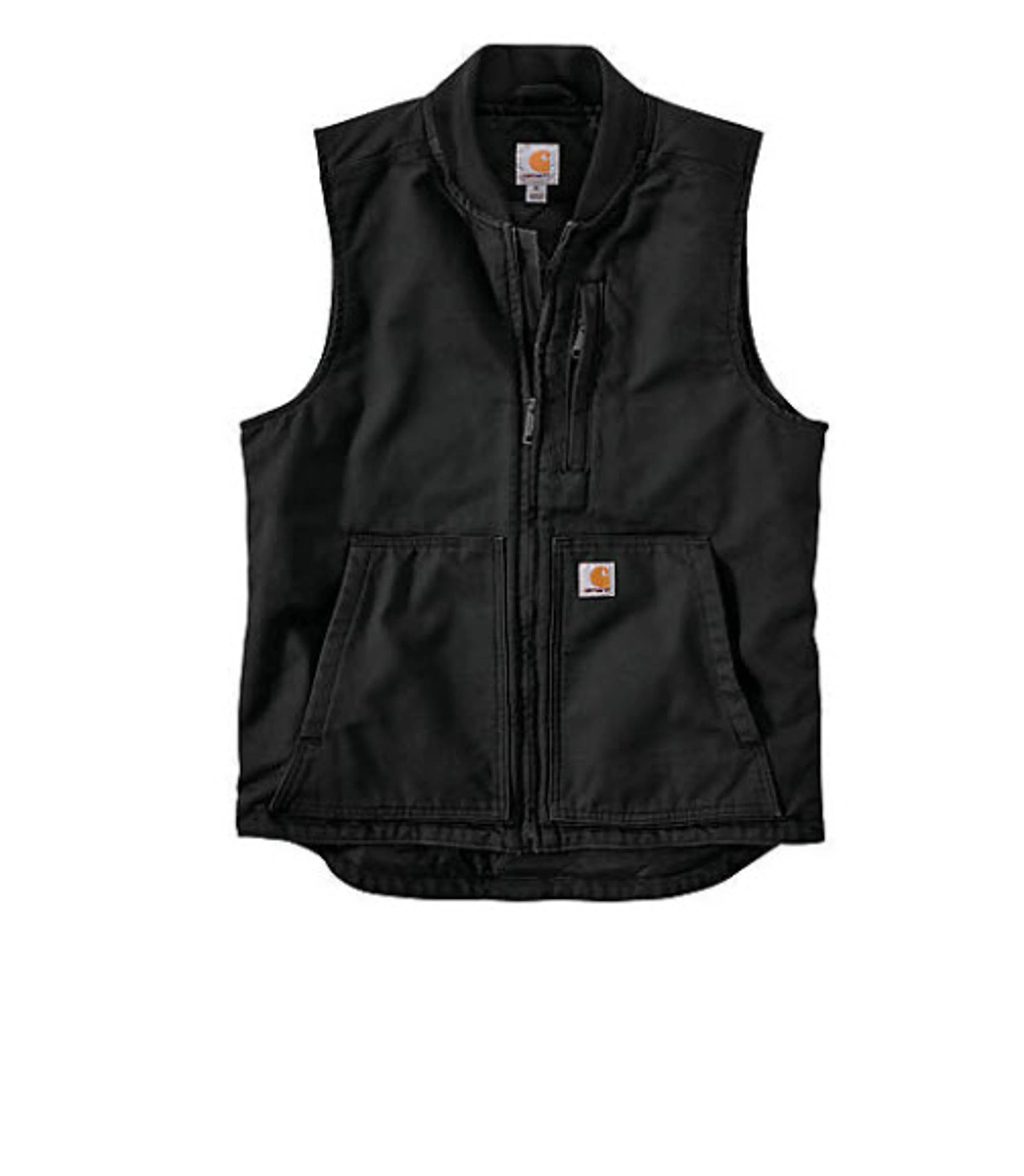 Carhartt Men's Loose Fit Washed Duck Insulated Rib Collar Vest