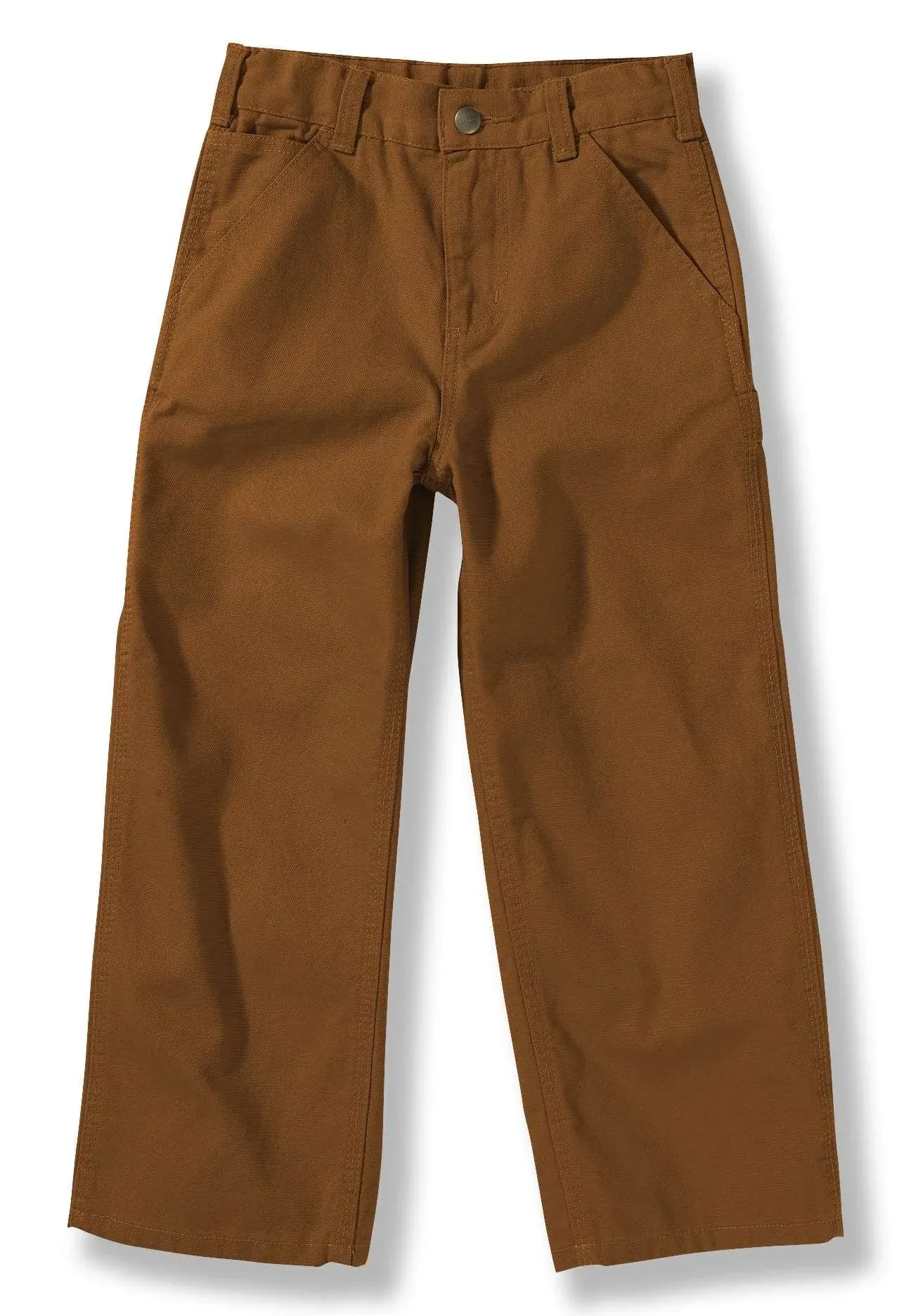 Carhartt Boys' Canvas Dungaree Pant, Carhartt Brown