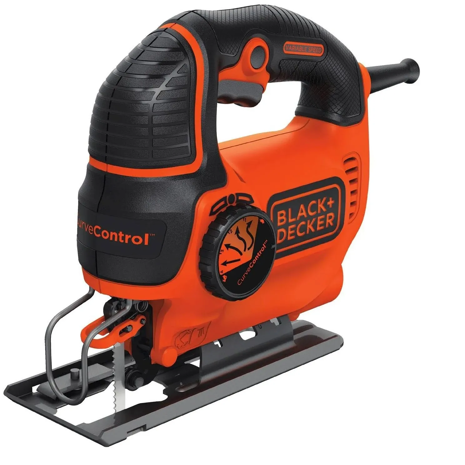 Black & Decker BDELS600C Curve Control 5 Amp Jig Saw, Shock Orange/Black