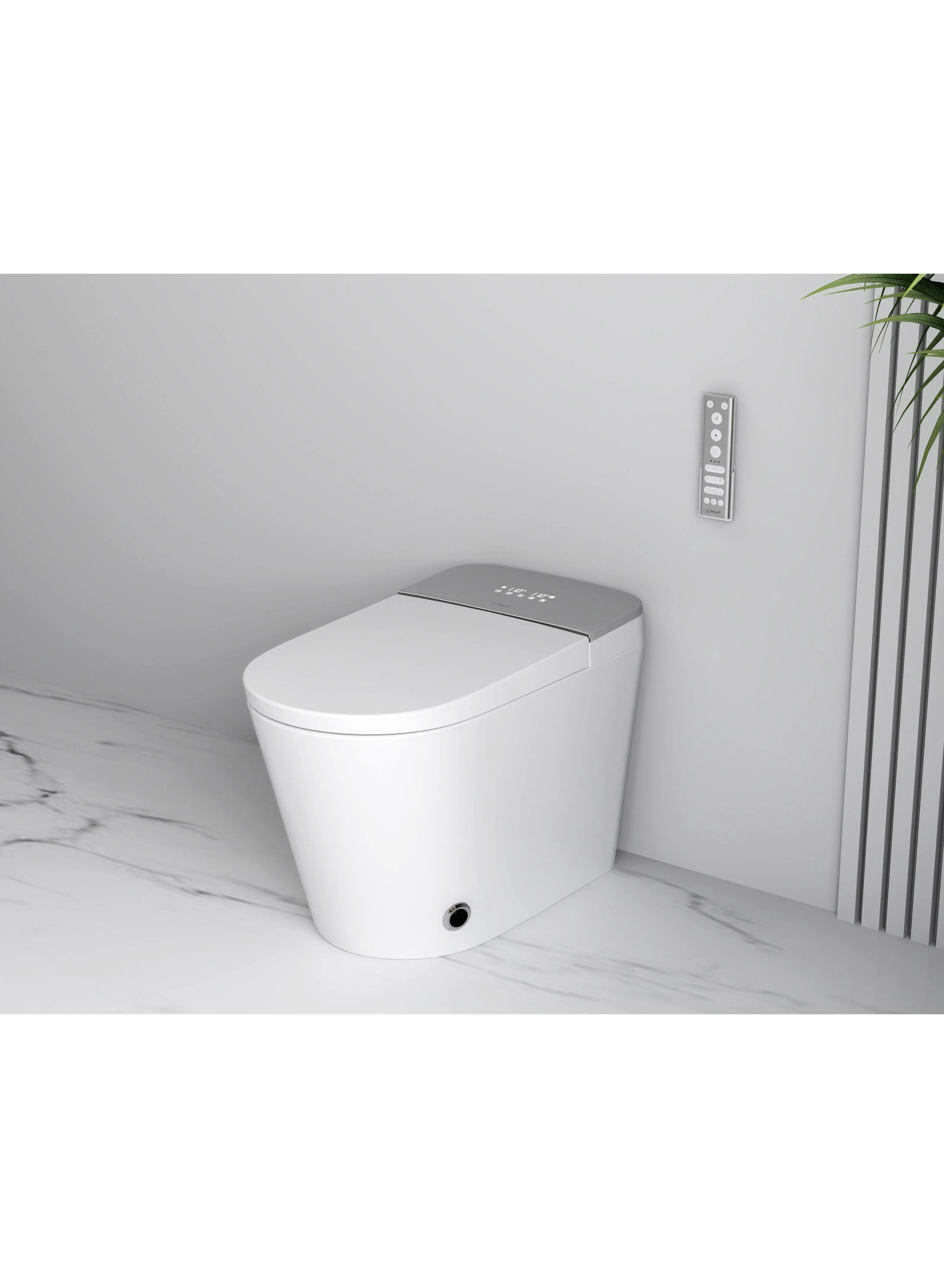 MEJE MJ-MZE013 Simple One Piece Smart Toilet, Heated Bidet, Auto Flush, Auto Open ...