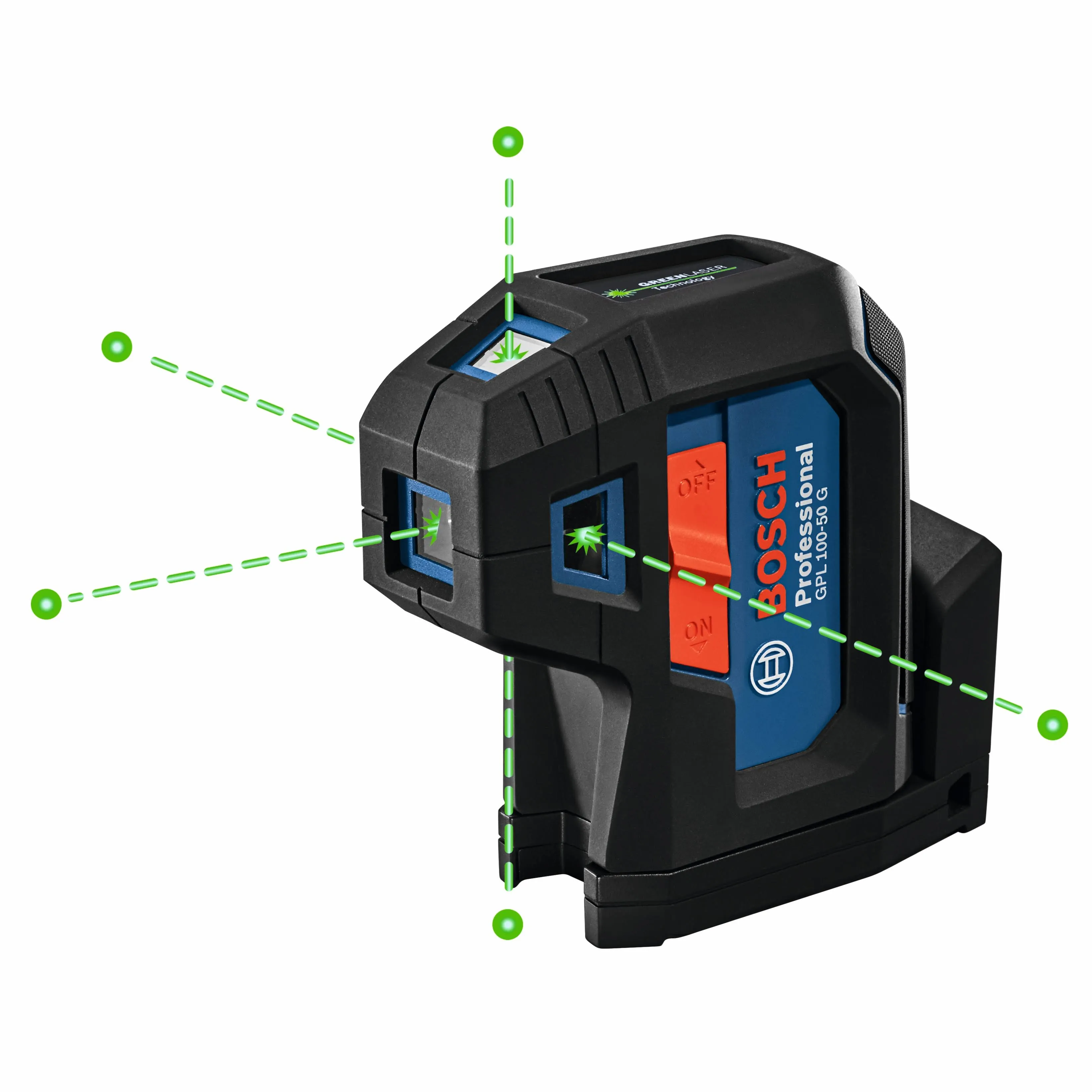 Bosch GPL100-50G Five-point Self-Leveling Alignment Laser, Green Beam