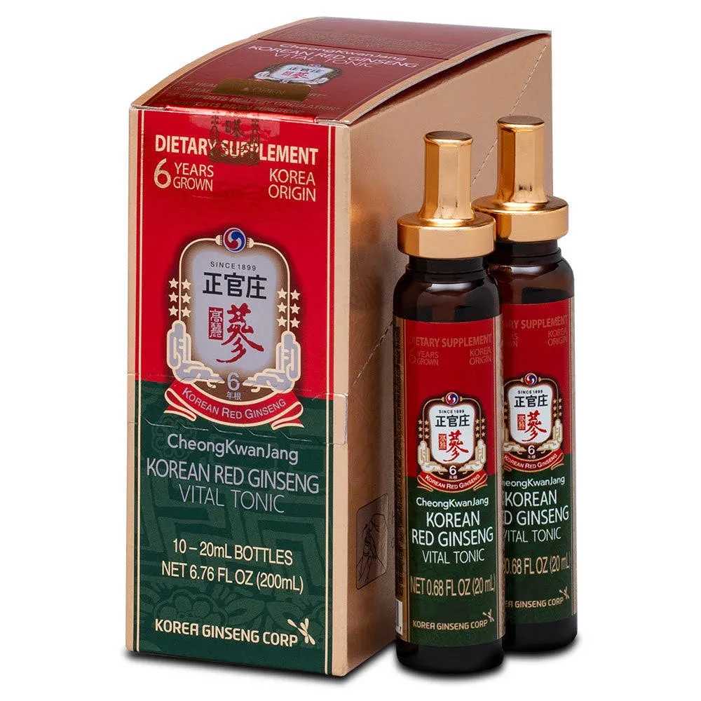 CheongKwanJang Korean Red Ginseng Vital Tonic 10 Bottles