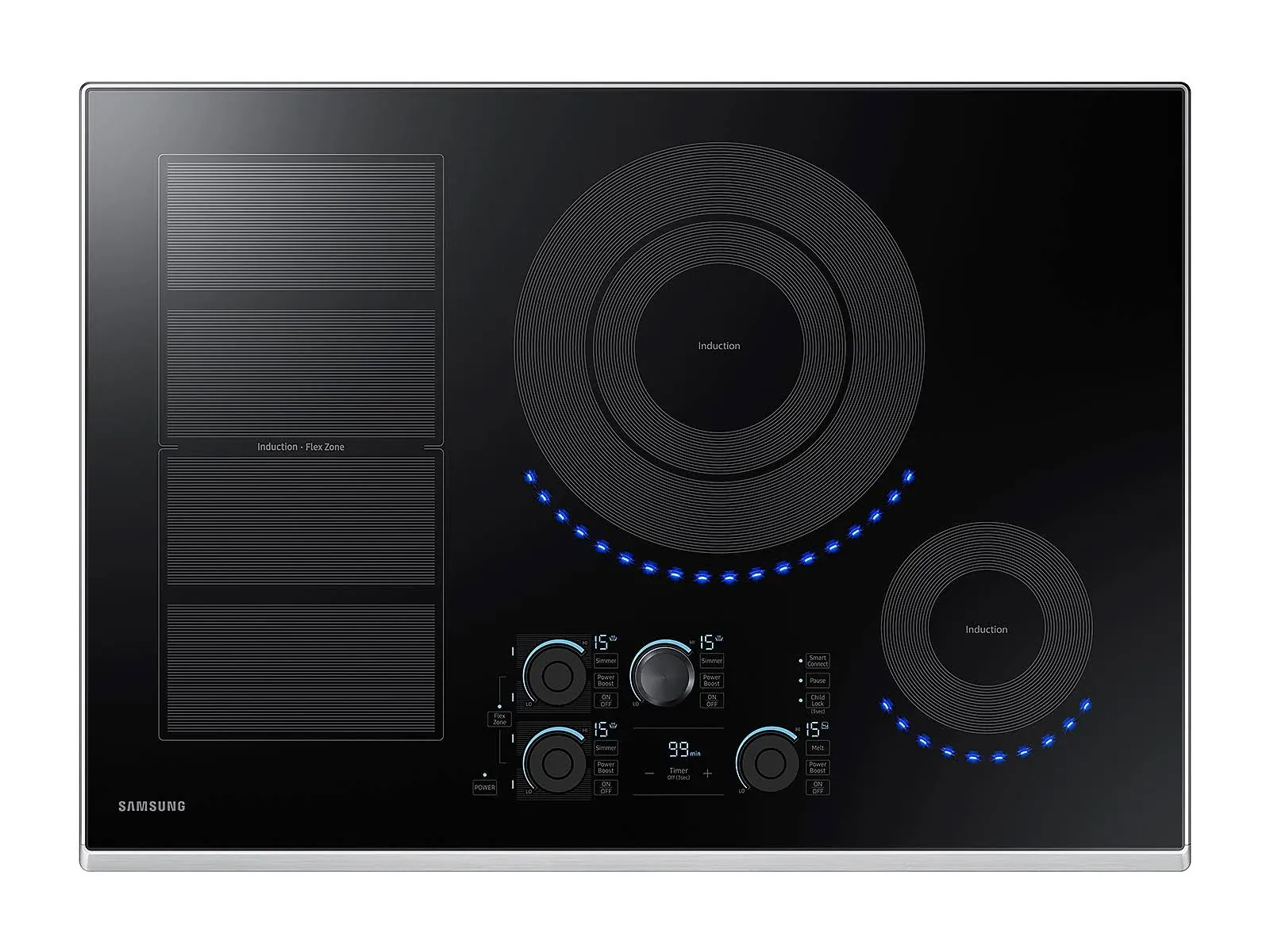 Samsung NZ30K7880US 30" Induction Cooktop - Stainless Steel