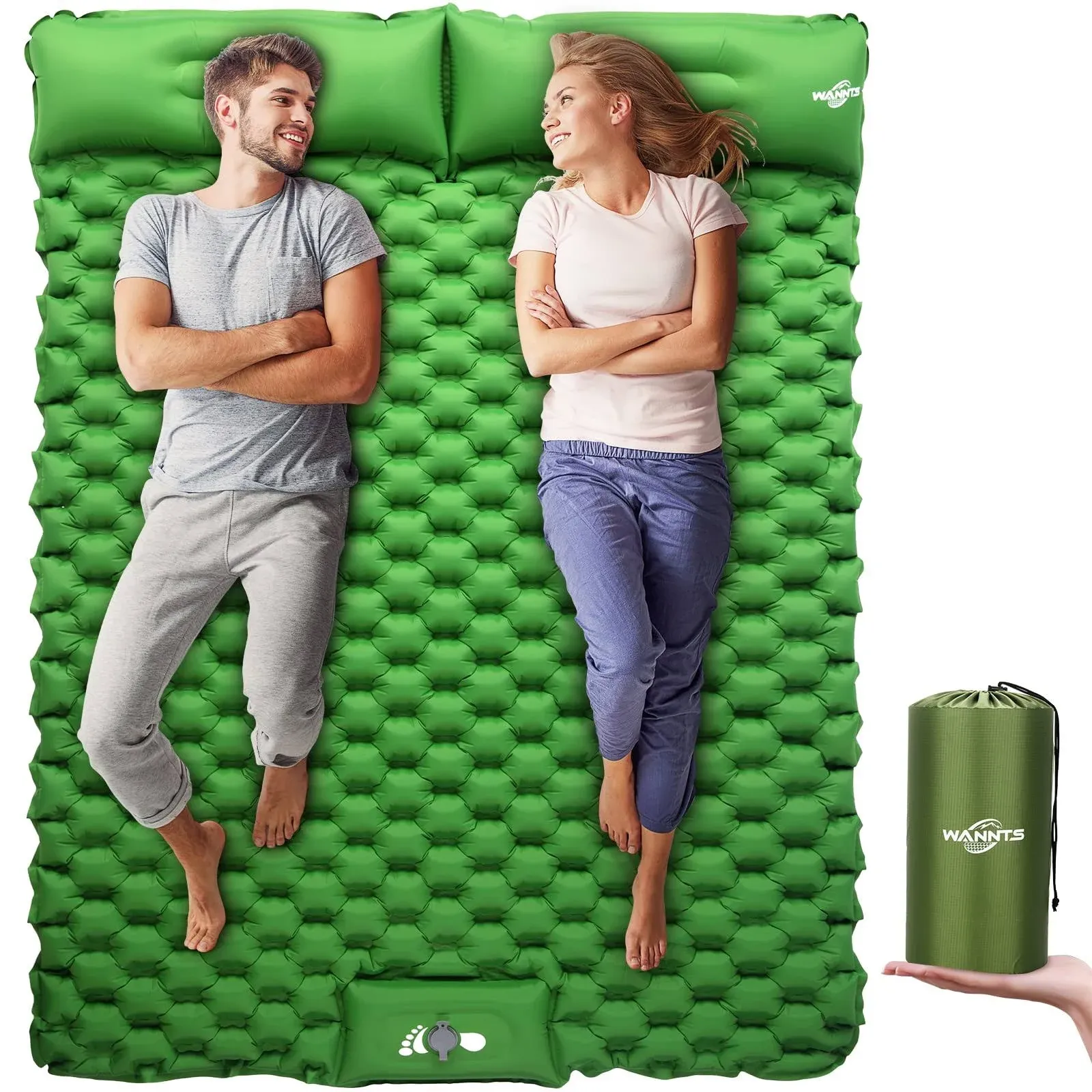 Inflatable Sleeping Pad\xa0Airpad Built-in Pump Camping\xa0Hiking Carry Bag\xa0Repair