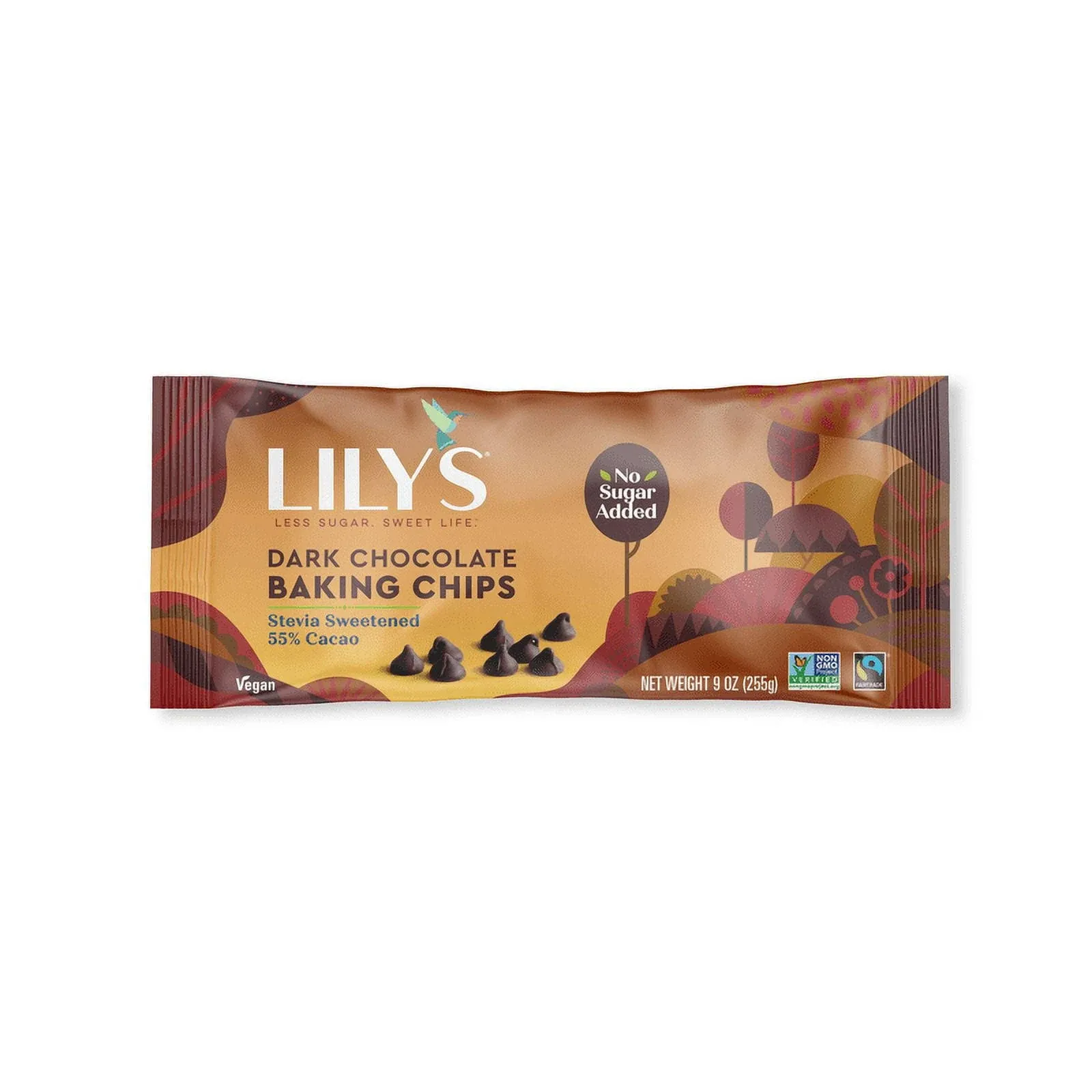 Lily S Sweets Premium Dark Chocolate Baking Chips, 9 oz (Pack of 12)