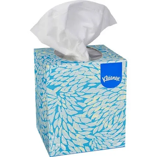 Kleenex Facial Tissue Cube (21271), Upright Face Tissue Box