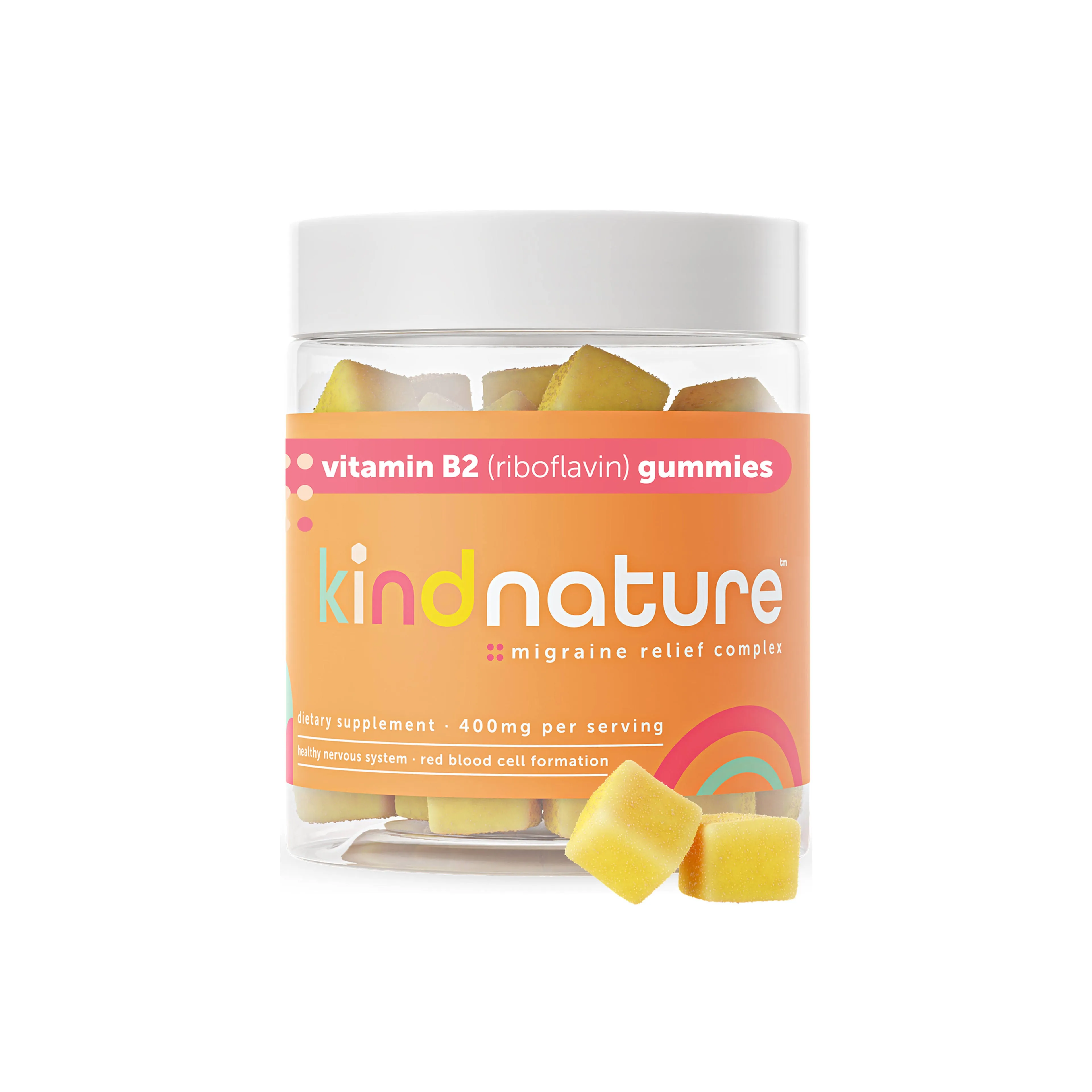 Vitamin B2 Riboflavin 400mg Vegan Gummies – Kind Nature