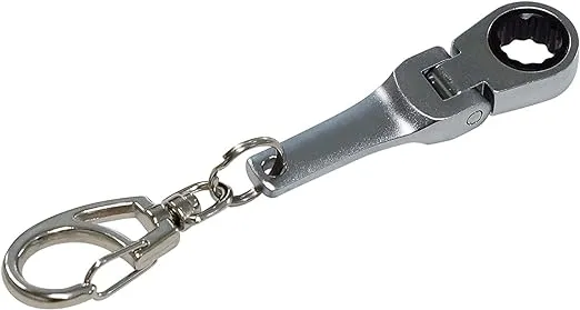 GT//Rotors 10mm Ratchet Wrench Flex Head Keychain Key Ring