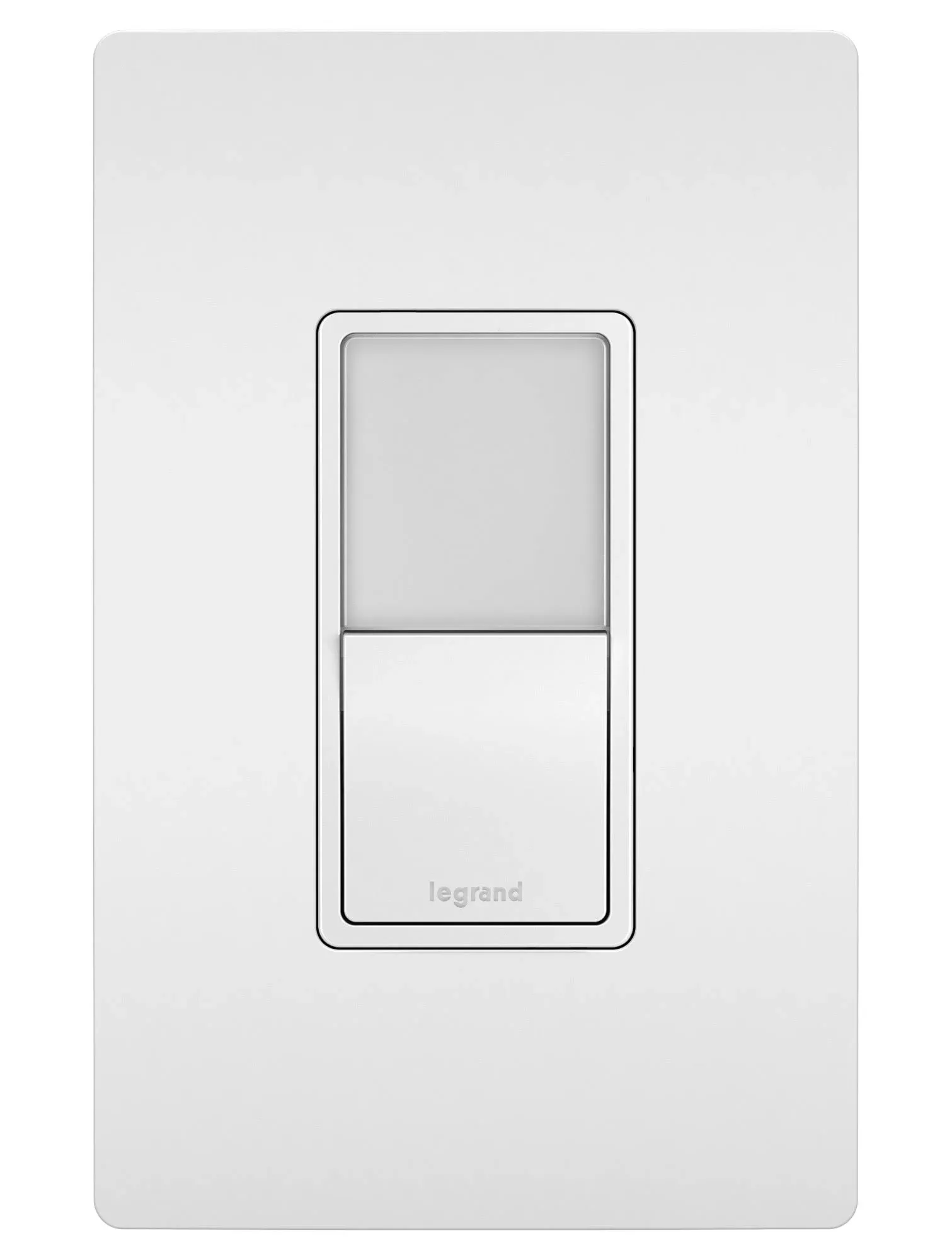 radiant 15 Amp 120-Volt Single-Pole/3-Way Rocker Light Switch with Night Light, White