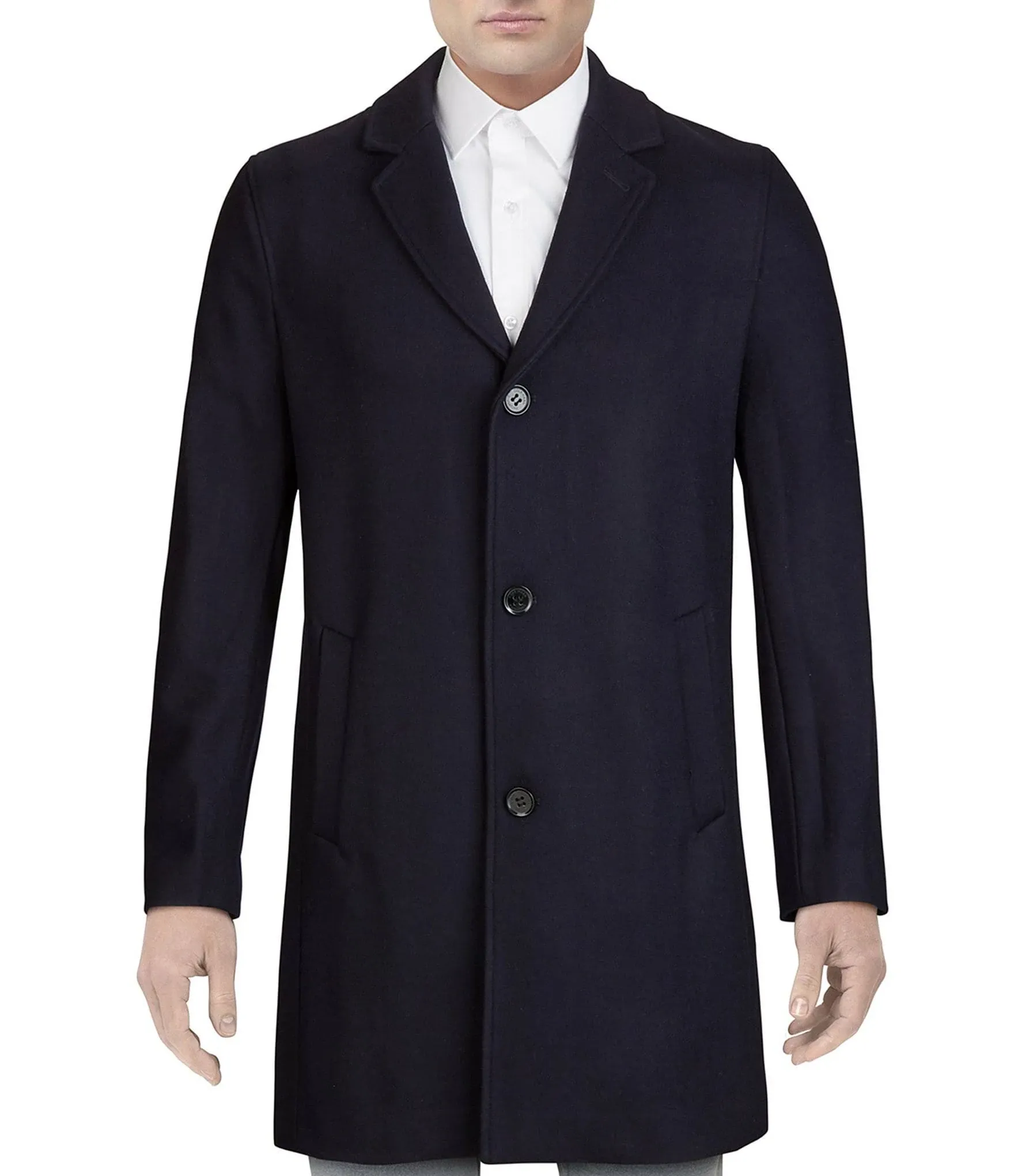 Cole Haan Men's Stretch Wool Top Coat